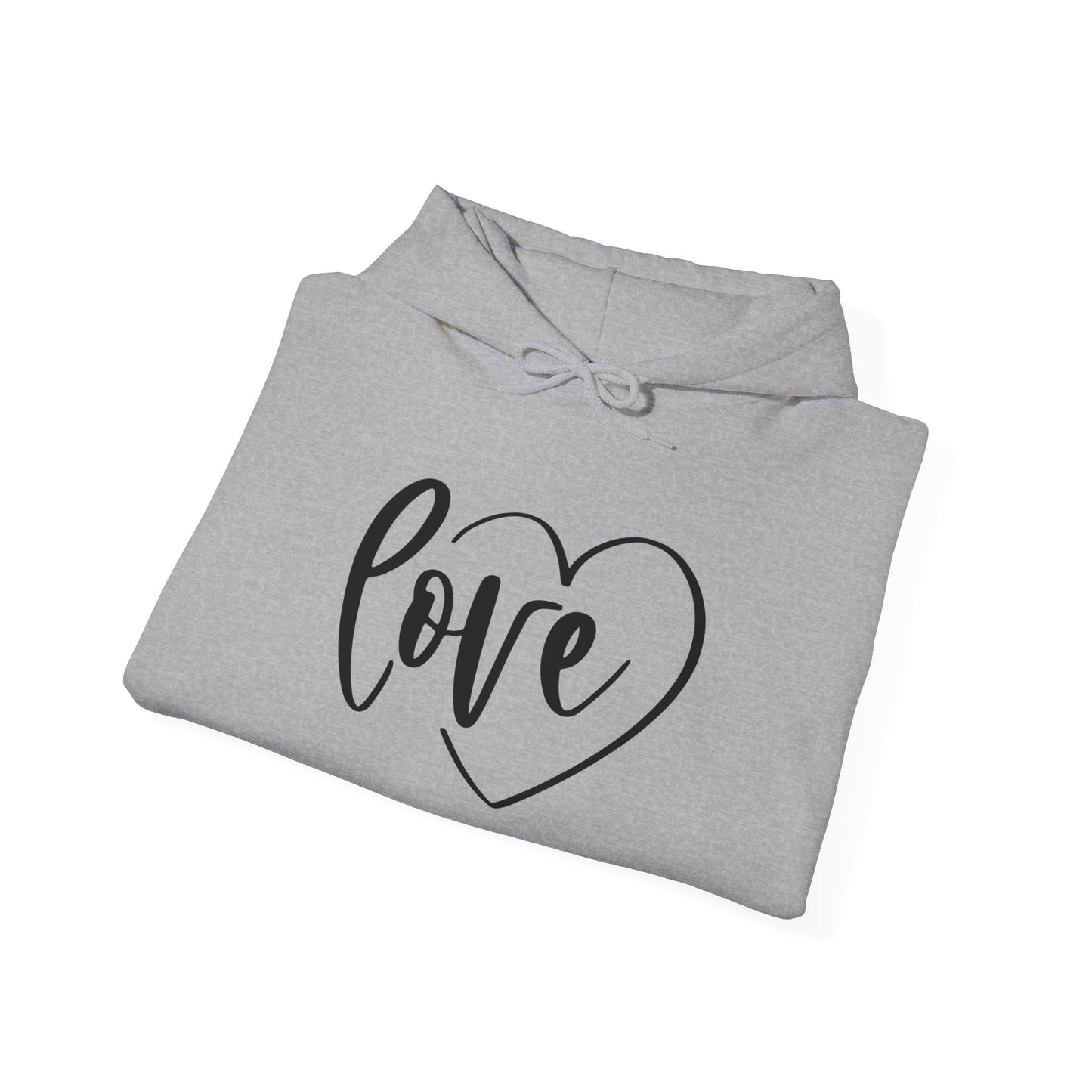 Unisex Heavy Blend Hooded Sweatshirt - Love Heart