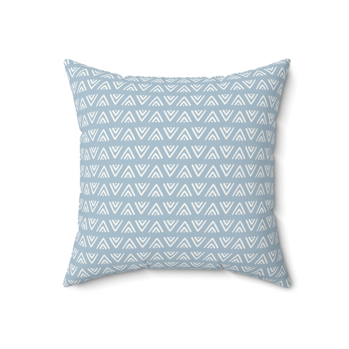 Light Blue Boho Pattern 7 - Faux Suede Square Pillow