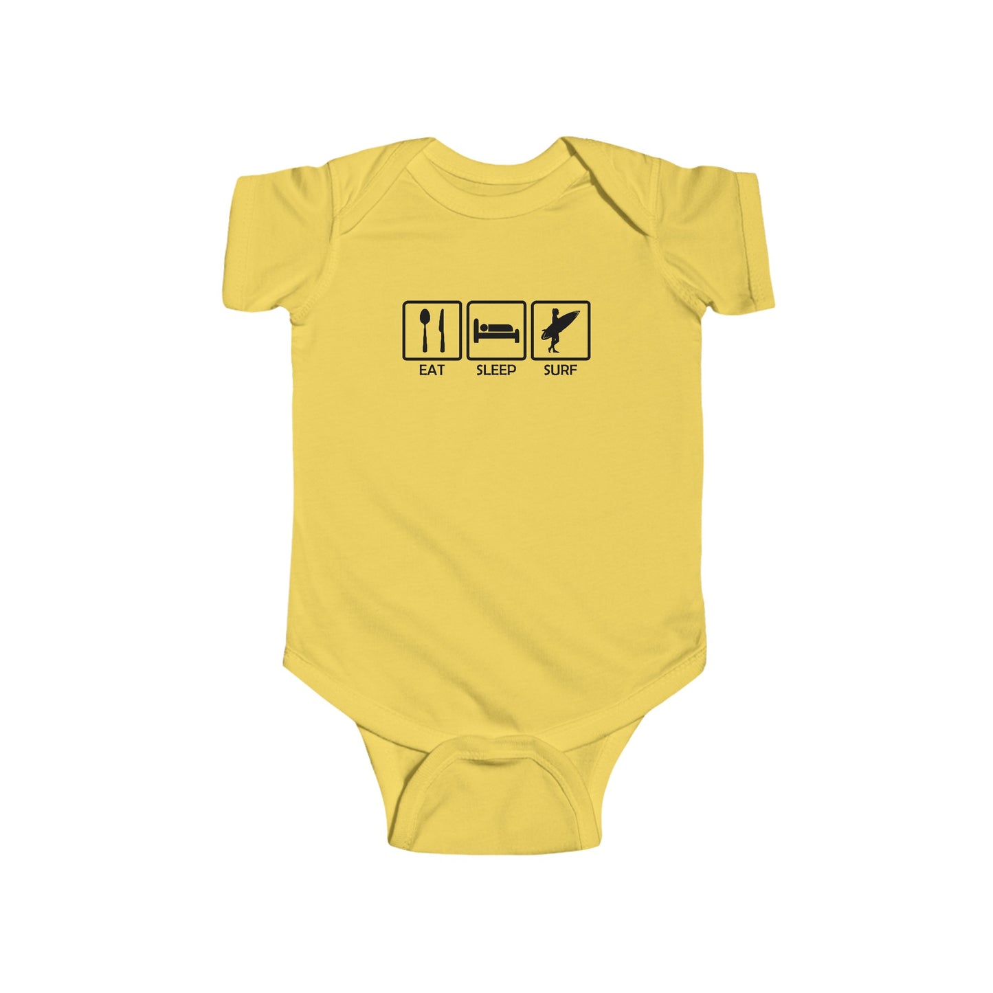 Eat, Sleep, Surf - Infant Fine Jersey Bodysuit