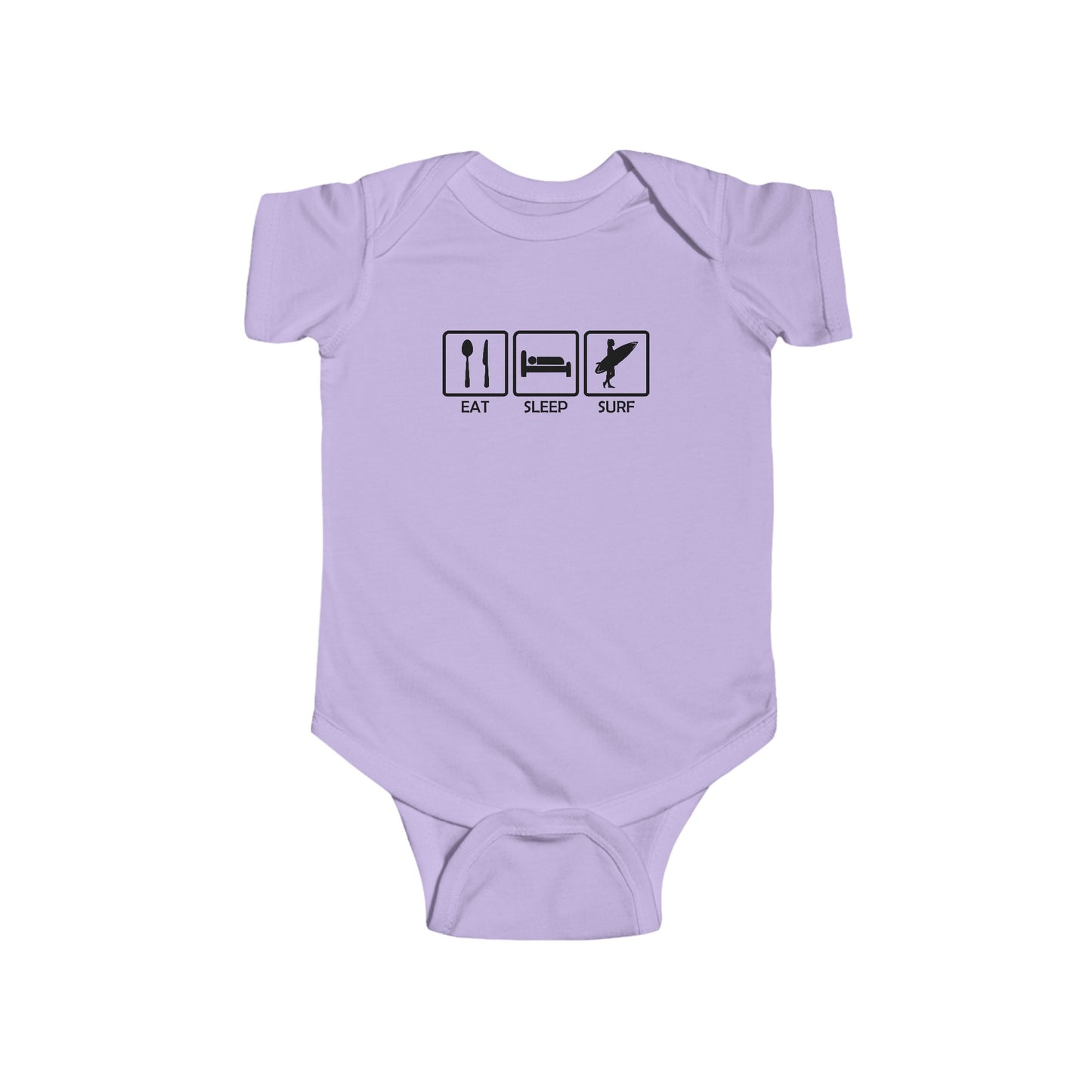 Eat, Sleep, Surf - Infant Fine Jersey Bodysuit