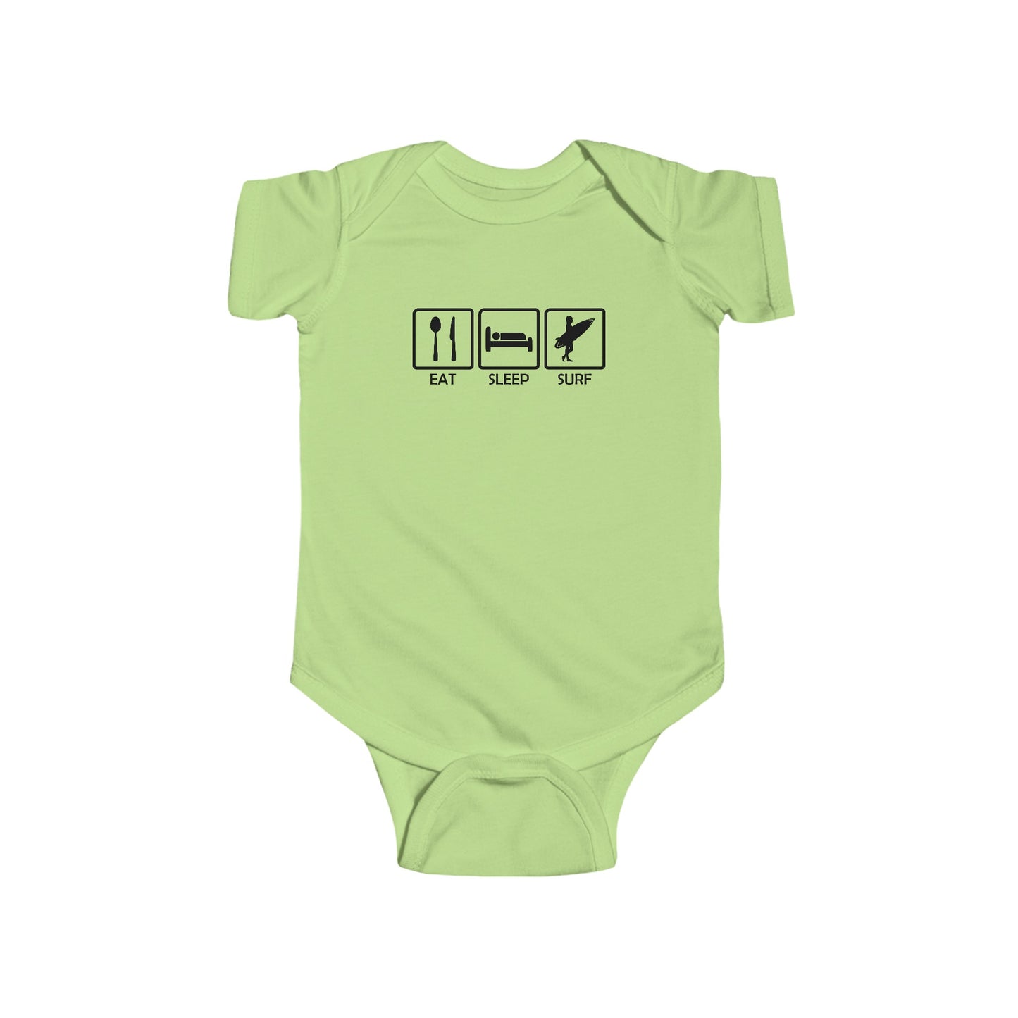 Eat, Sleep, Surf - Infant Fine Jersey Bodysuit