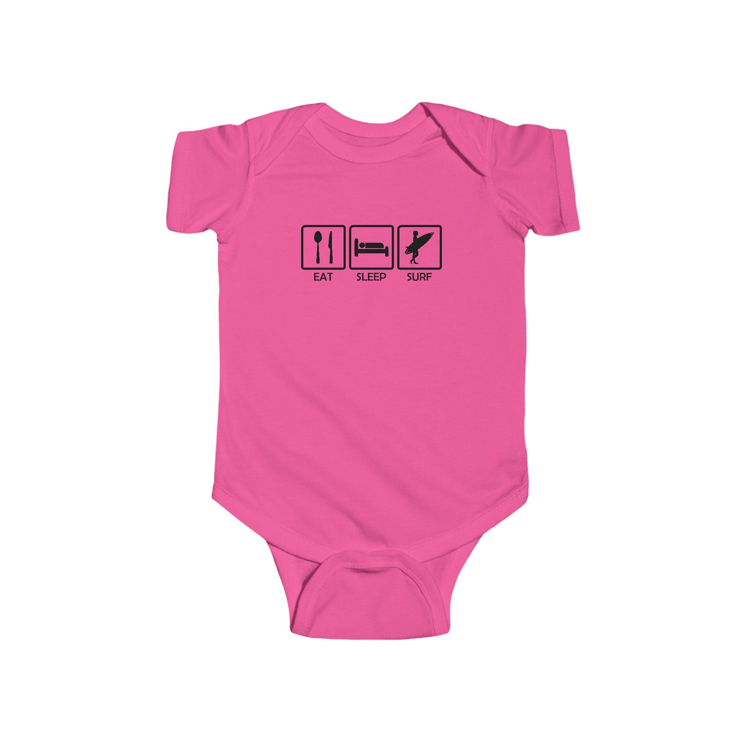 Eat, Sleep, Surf - Infant Fine Jersey Bodysuit