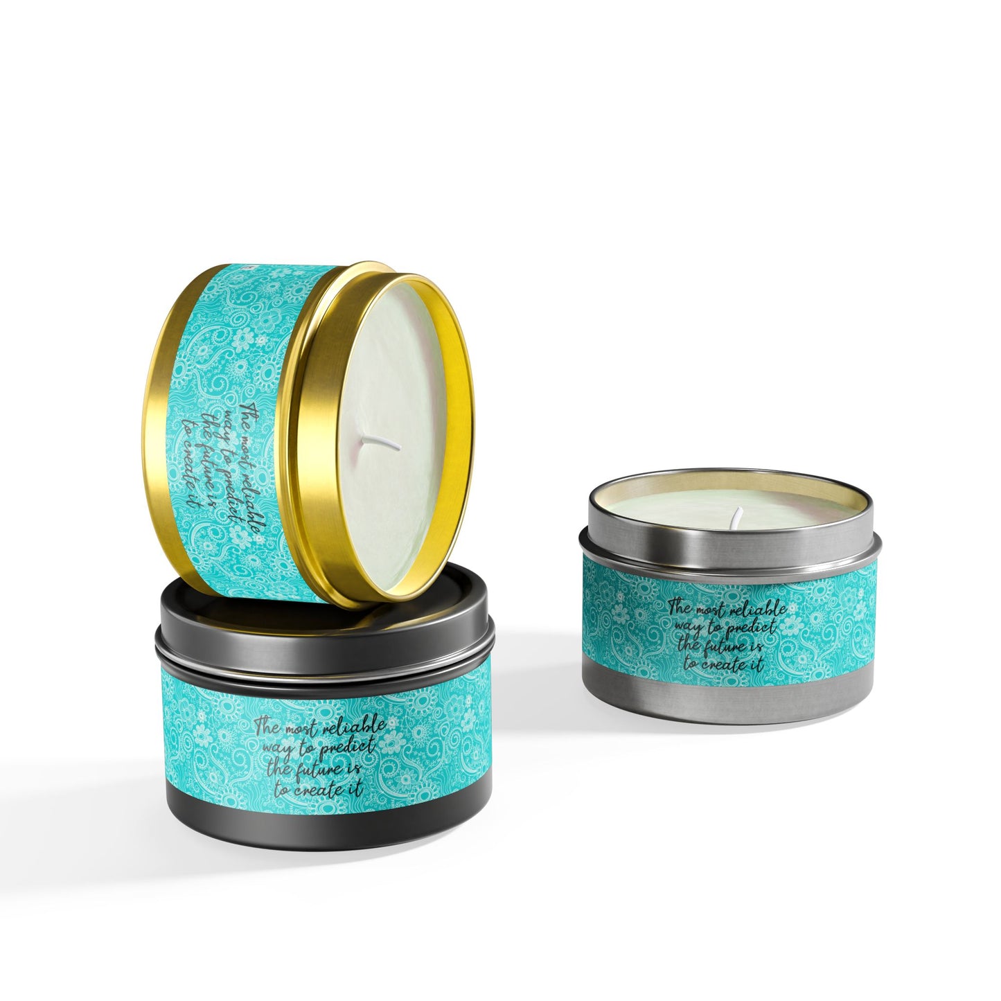 The Most Reliable Way to Predict the Future is to Create it - Inspirational - Mindfulness & Self-Care - Scented Tin Candle