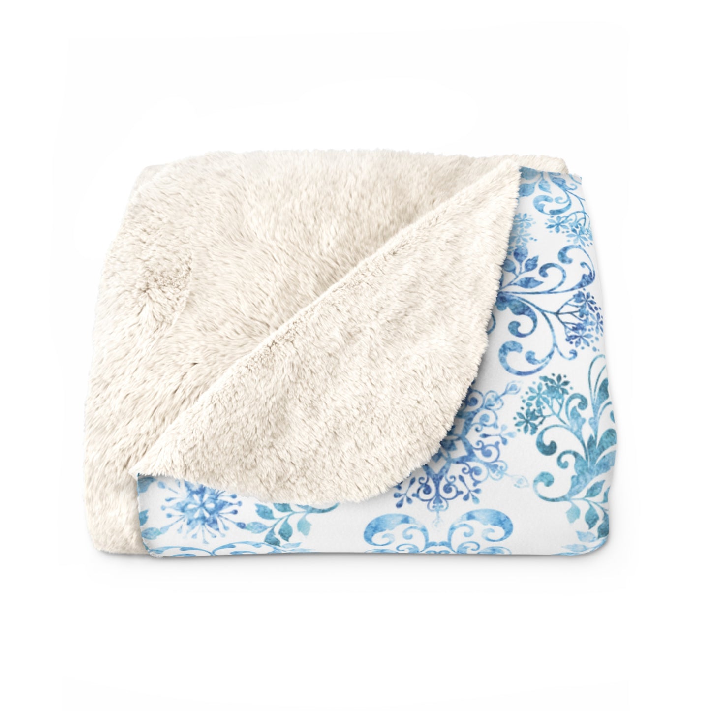 Beautiful, Cozy, Soft - Amazing Watercolor Winter 11 - Sherpa Fleece Blanket