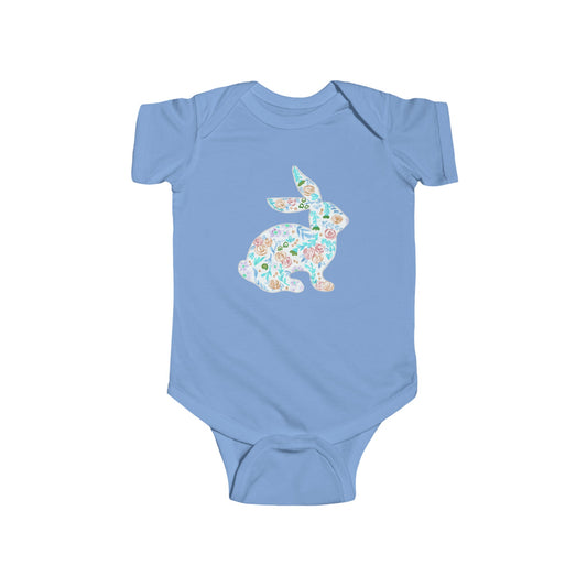 Watercolor Doodle Bunny - Infant Fine Jersey Bodysuit