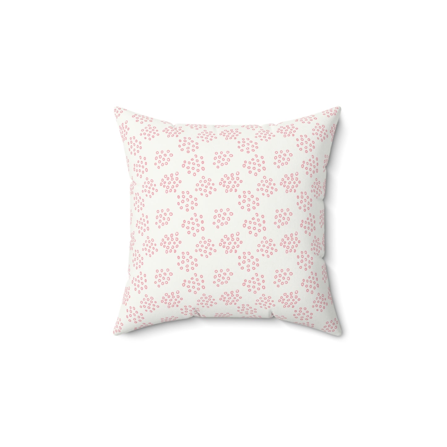 Pink Boho Pattern 11 - Faux Suede Square Pillow