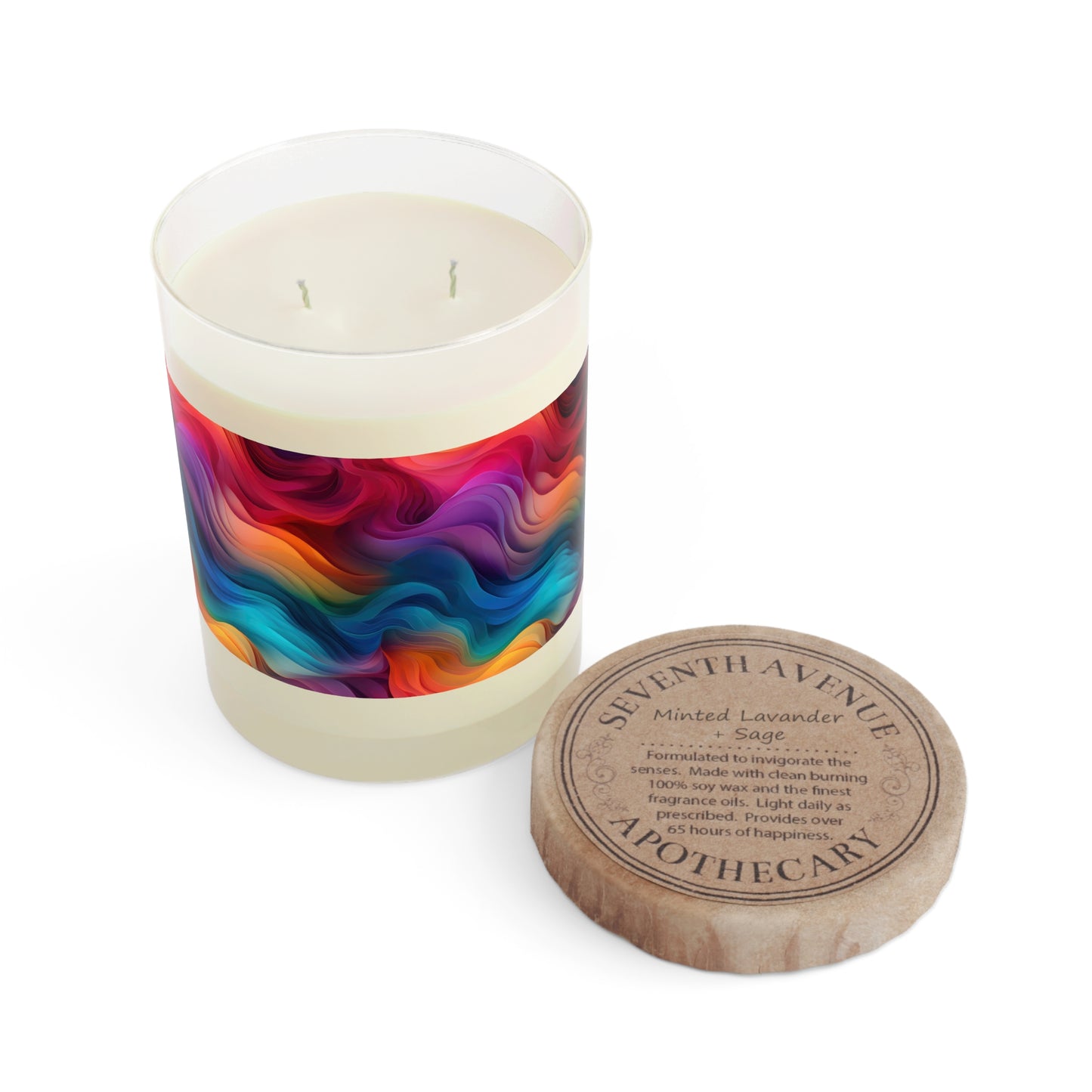 Wavy Rainbow - Scented Candle - 11oz