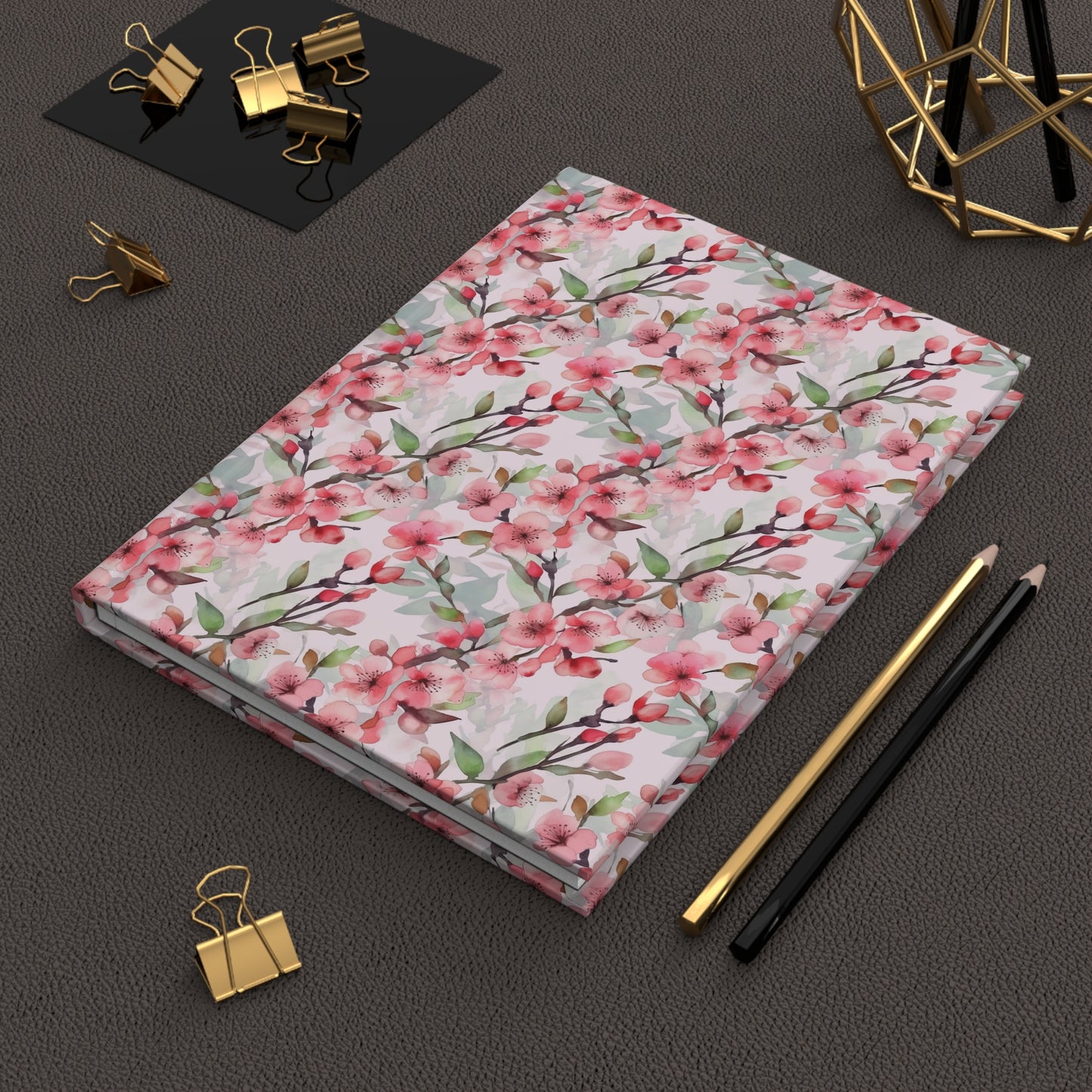Cherry Blossoms - Pink - Hardcover Journal Matte