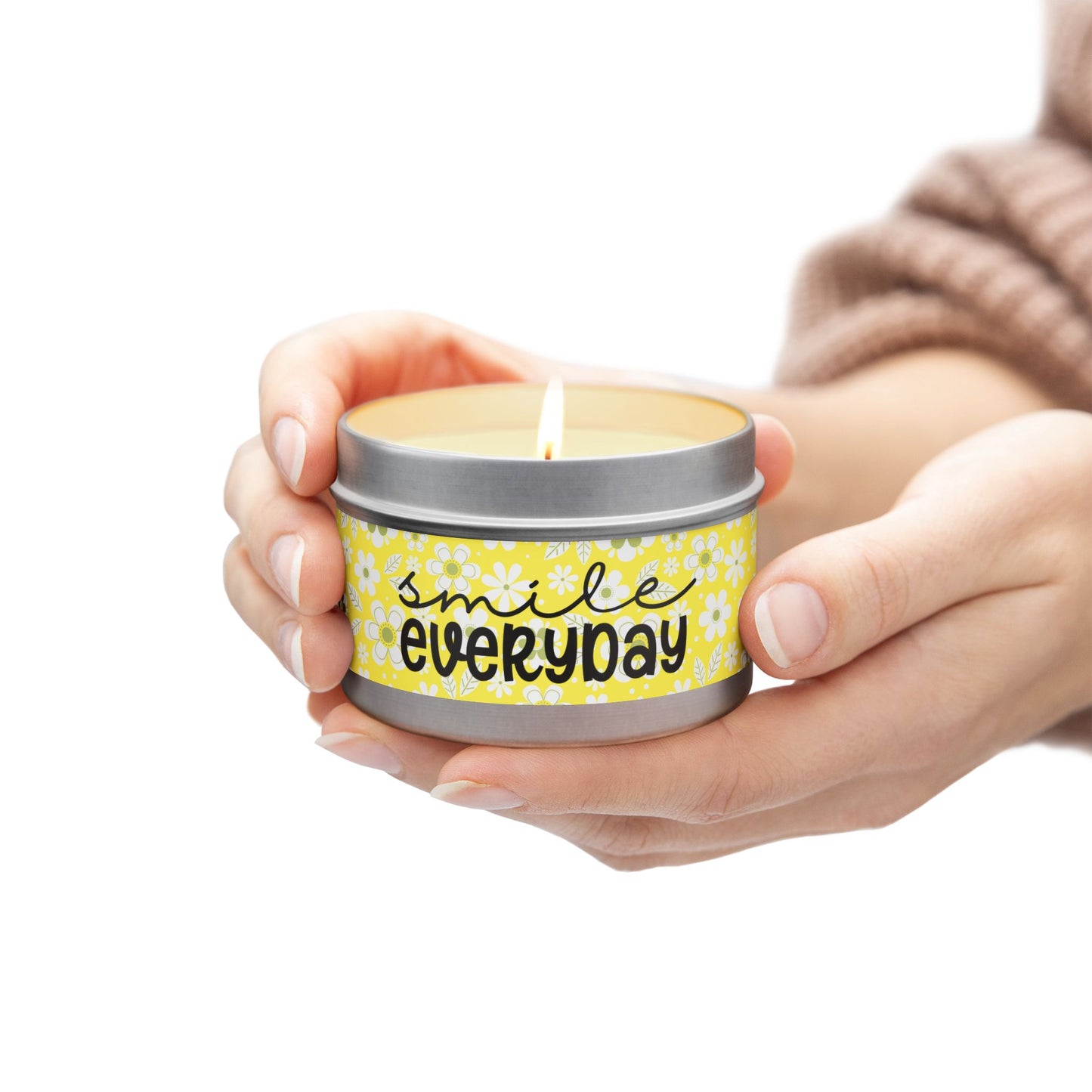 Smile Everyday - Inspirational - Mindfulness & Self-Care - Scented Tin Candle