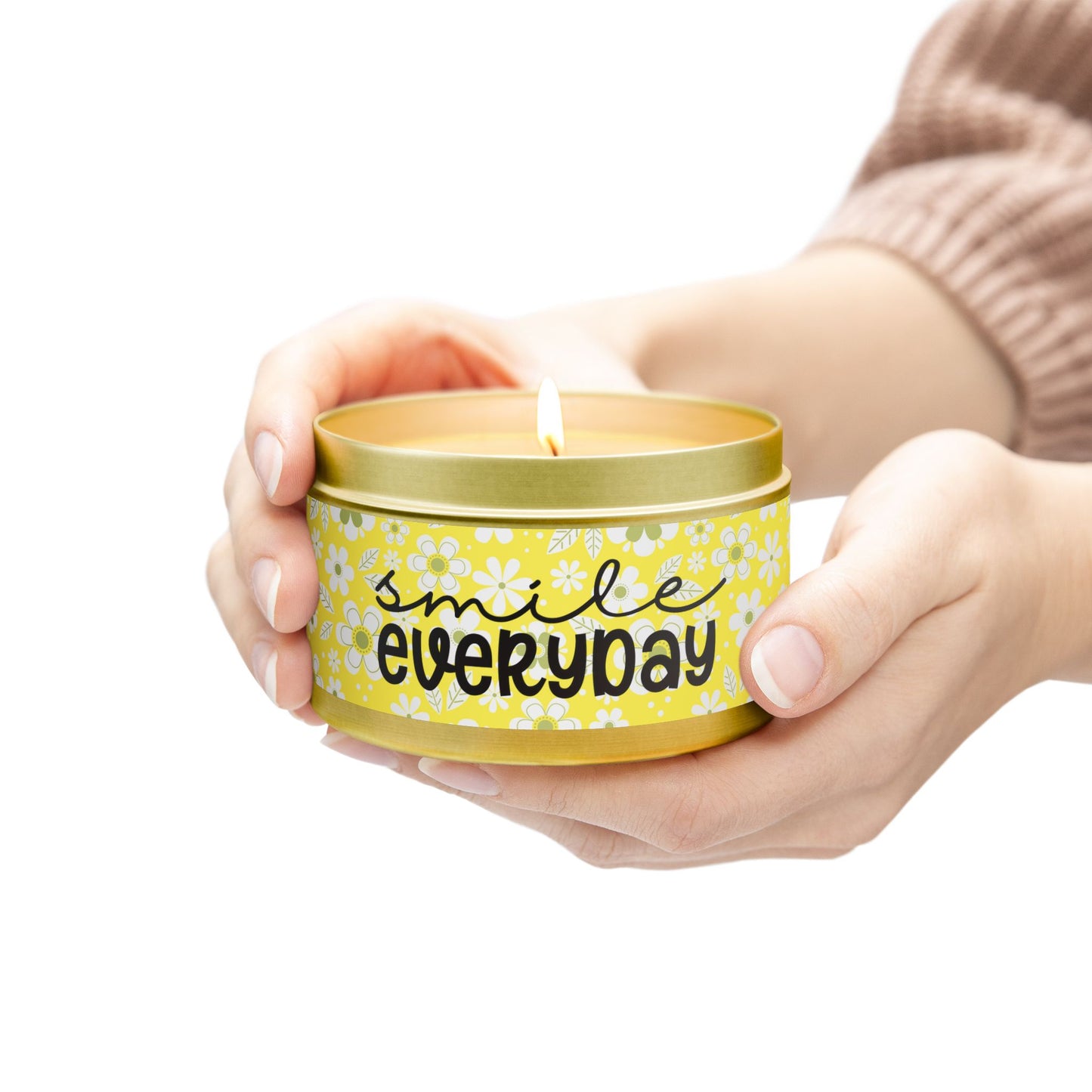 Smile Everyday - Inspirational - Mindfulness & Self-Care - Scented Tin Candle