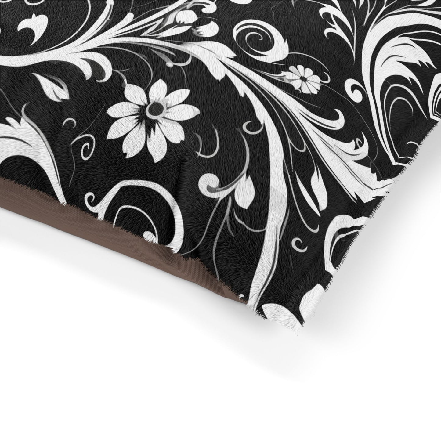 Elegant Floral Design Pet Bed - Stylish Comfort for Your Furry Friend