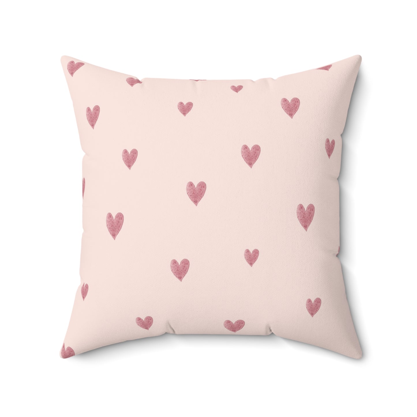 Pink Boho Rainbow Pattern 6 - Faux Suede Square Pillow