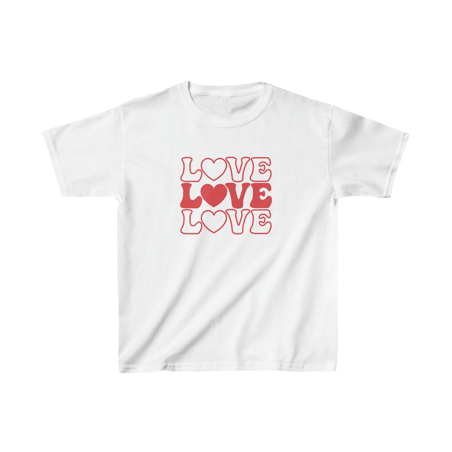 LOVE, LOVE, LOVE - Kids Heavy Cotton Tee