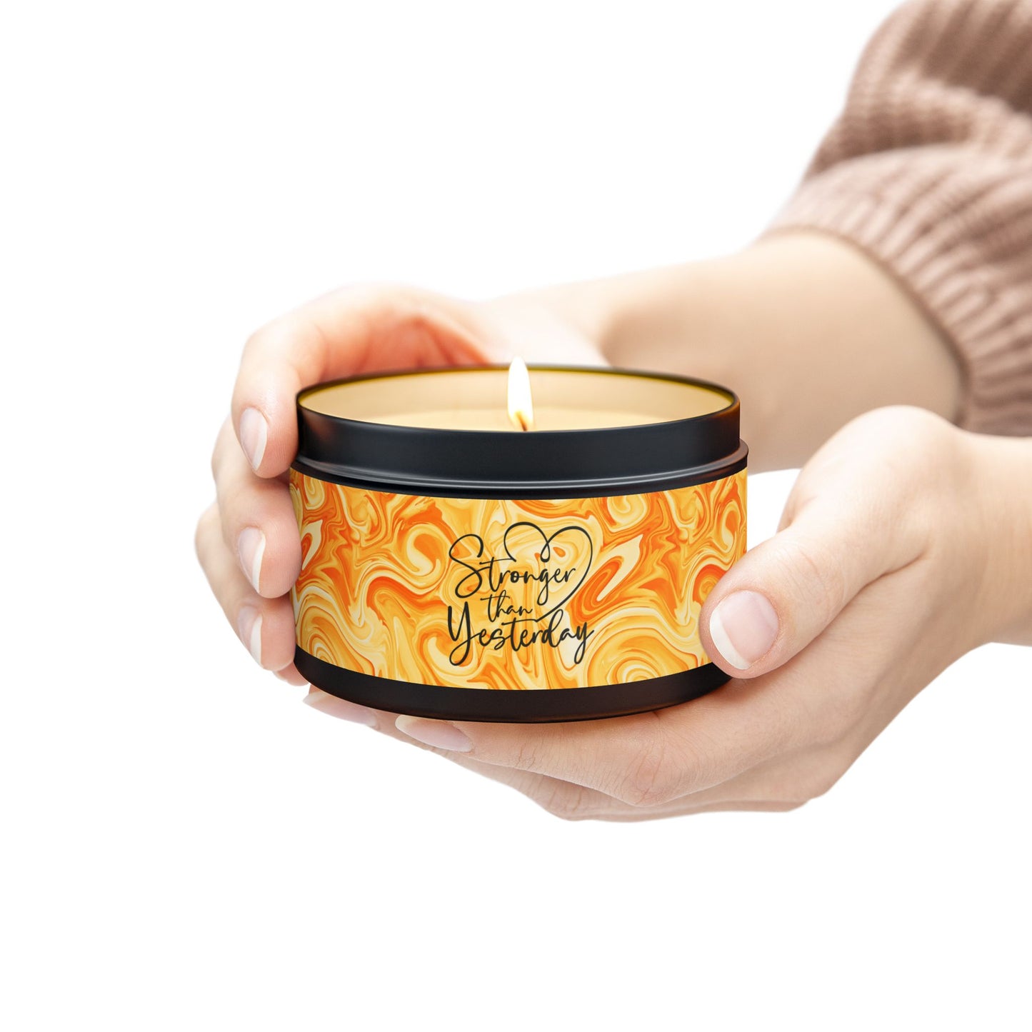 Stronger than Yesterday - Inspirational - Mindfulness & Self-Care - Scented Tin Candle