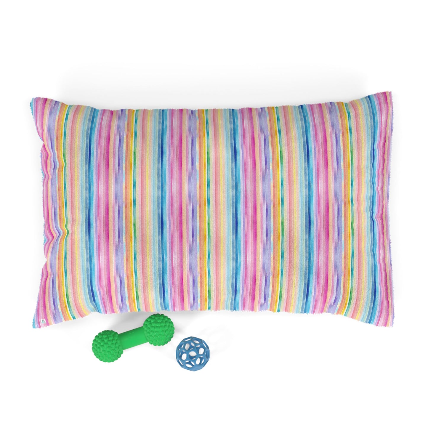Vibrant Striped Pet Bed - Colorful & Cozy for Your Furry Friend