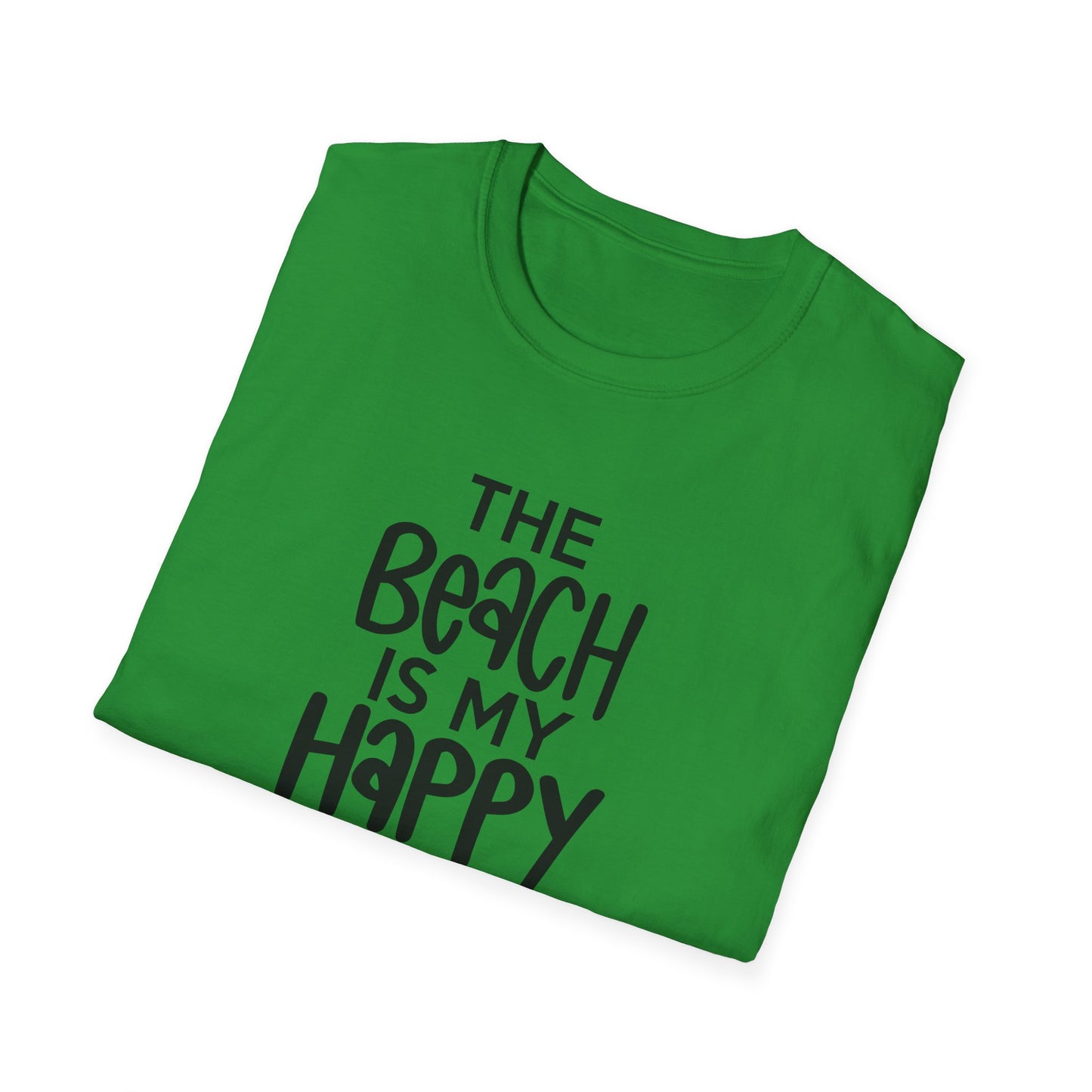 Unisex Softstyle T-Shirt - The Beach is my Happy Place