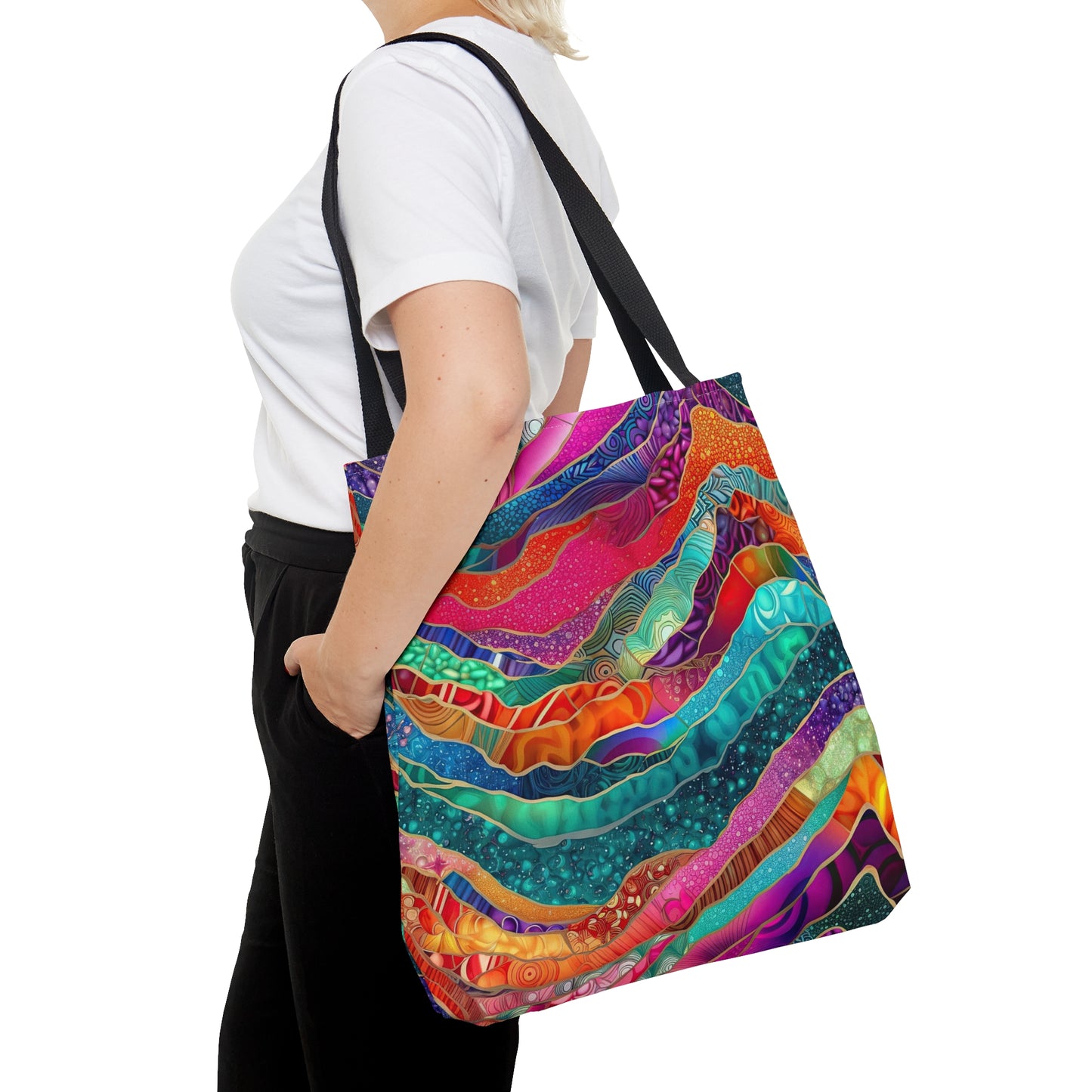Bright Agate Abstract - Practical. high-quality Tote Bag