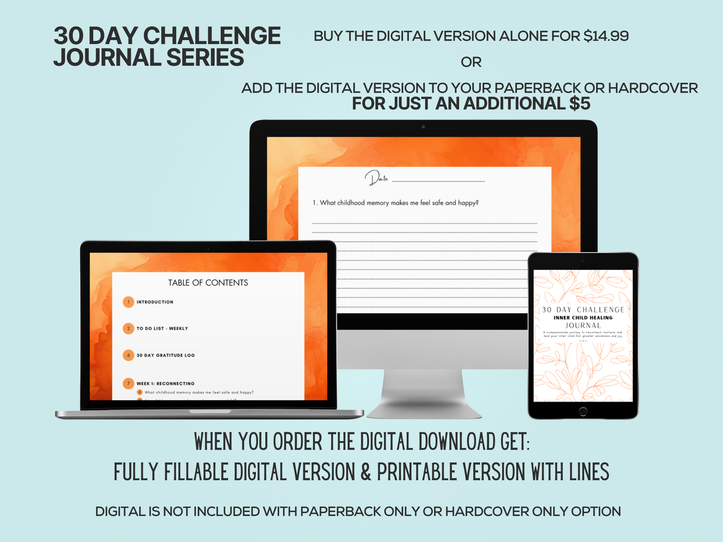 30 Days of Inner Child Healing - Journal - Digital Download