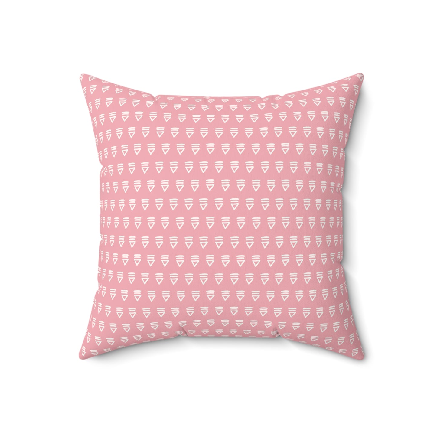 Pink Boho Pattern 4 - Faux Suede Square Pillow