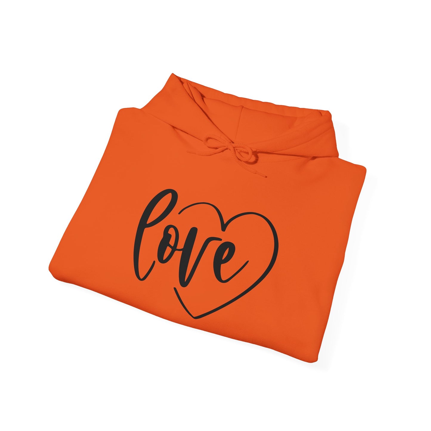 Unisex Heavy Blend Hooded Sweatshirt - Love Heart