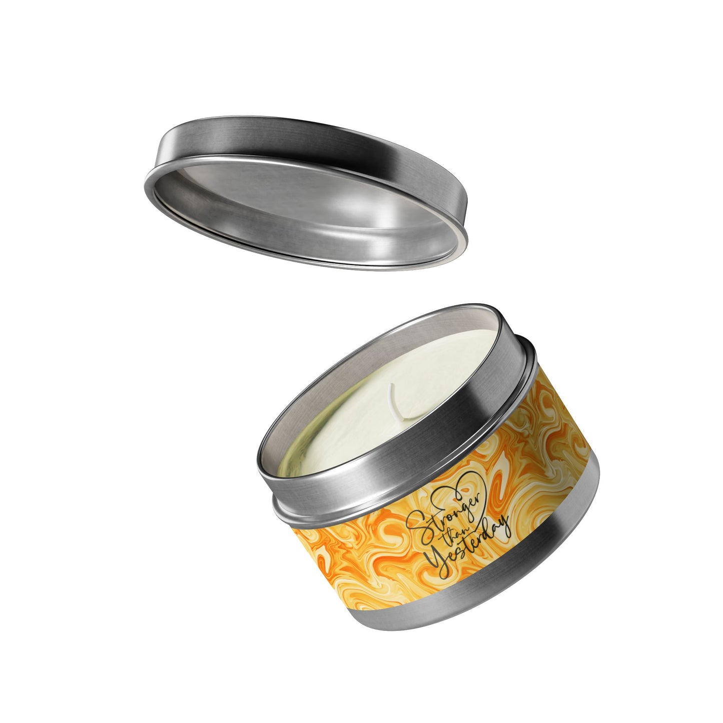 Stronger than Yesterday - Inspirational - Mindfulness & Self-Care - Scented Tin Candle