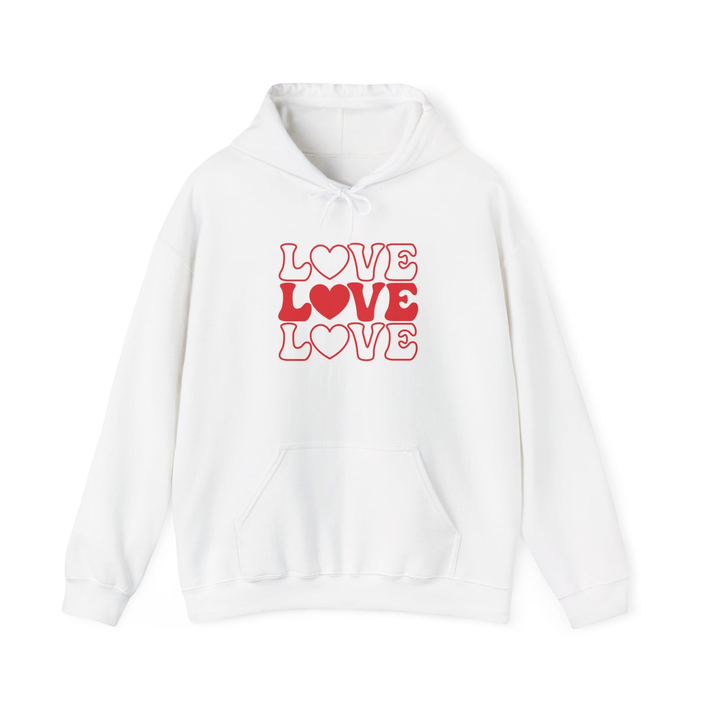 Unisex Heavy Blend Hooded Sweatshirt - Love, Love, Love