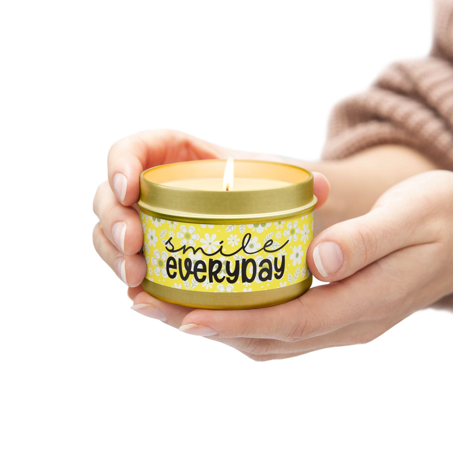 Smile Everyday - Inspirational - Mindfulness & Self-Care - Scented Tin Candle