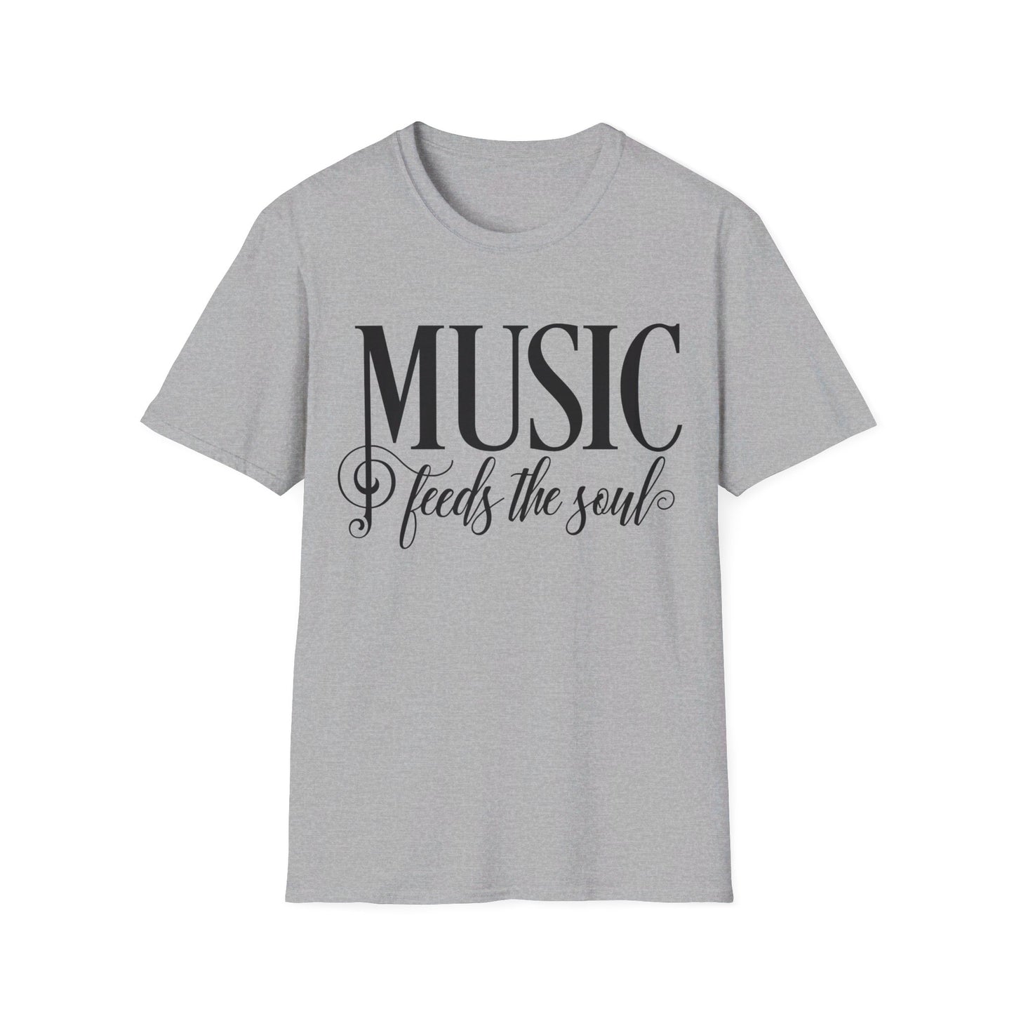 MUSIC Feeds the Soul - Unisex Softstyle T-Shirt