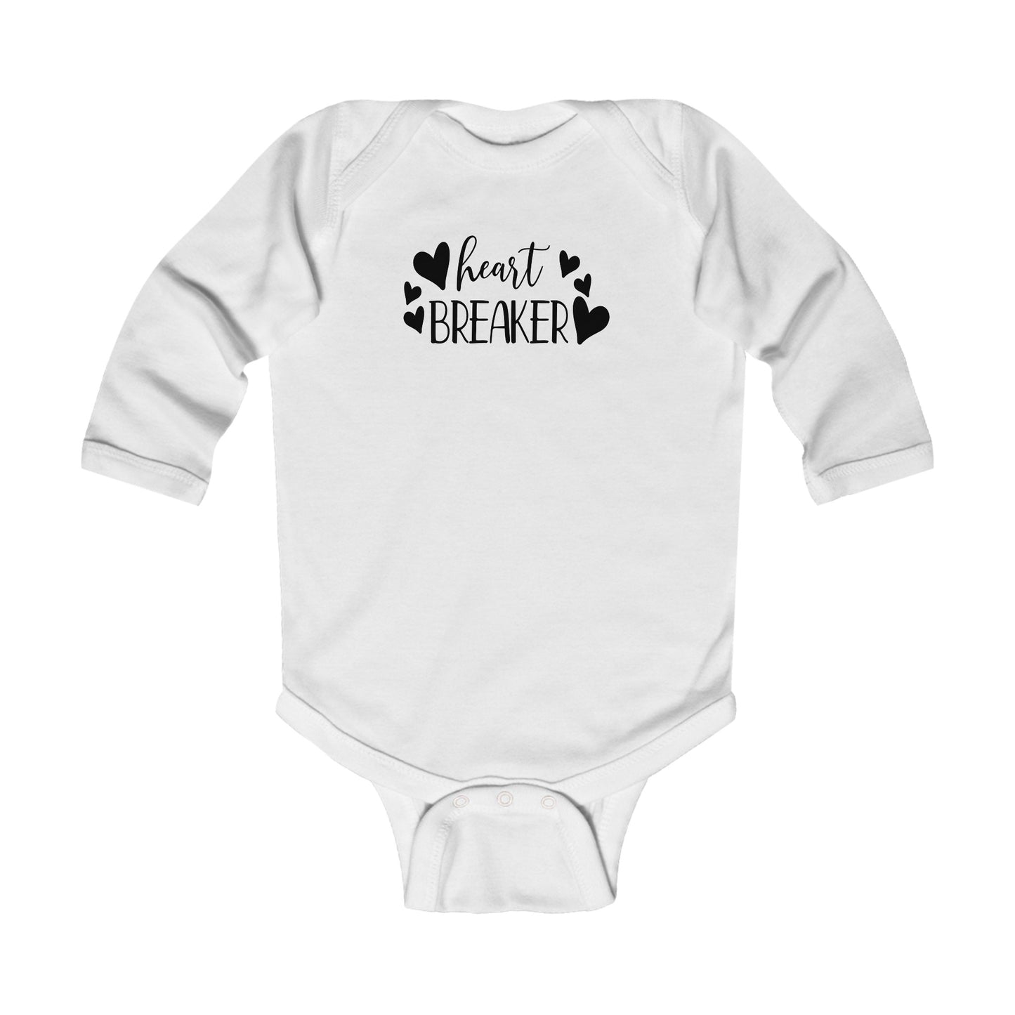 Heart Breaker - Hearts - Infant Long Sleeve Bodysuit