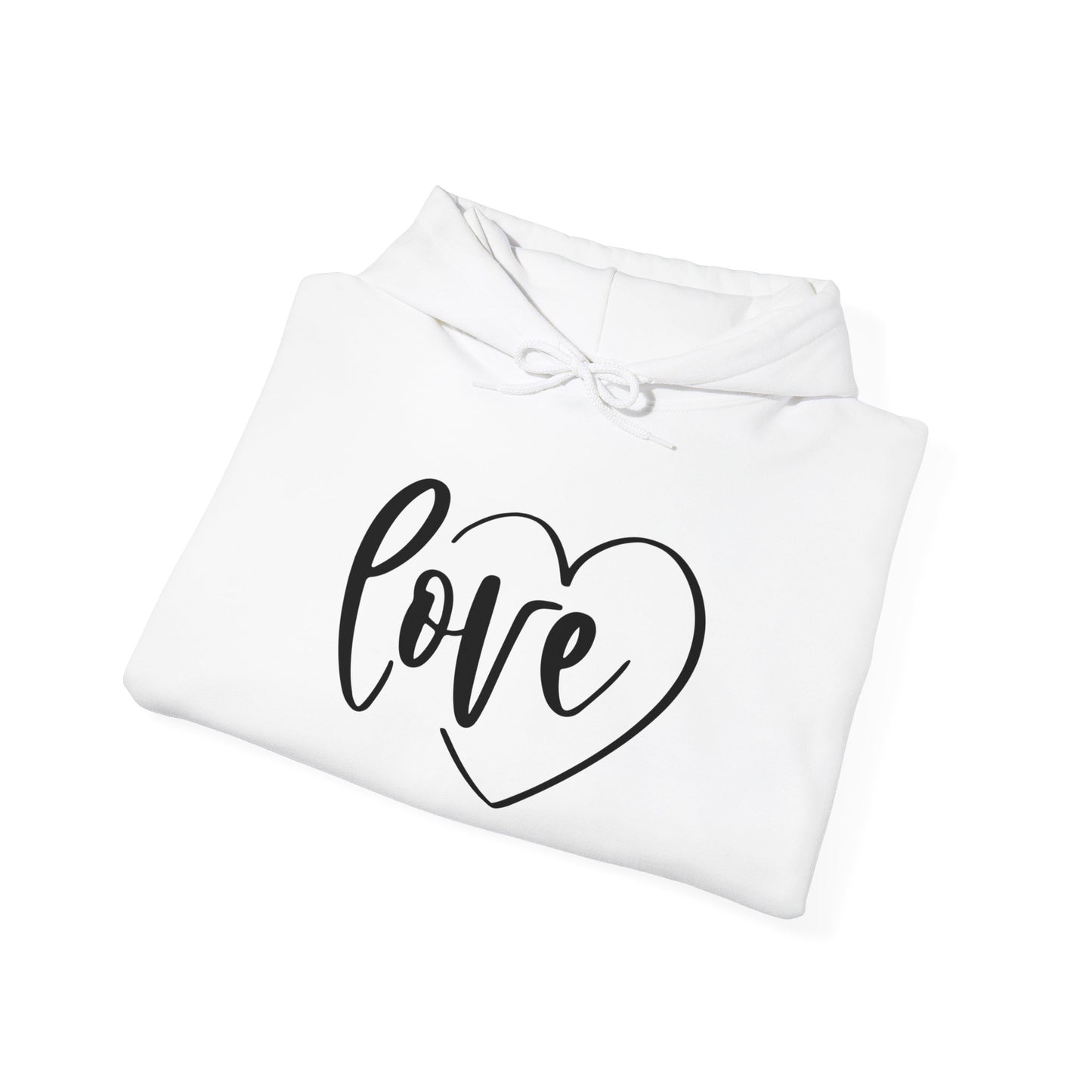 Unisex Heavy Blend Hooded Sweatshirt - Love Heart