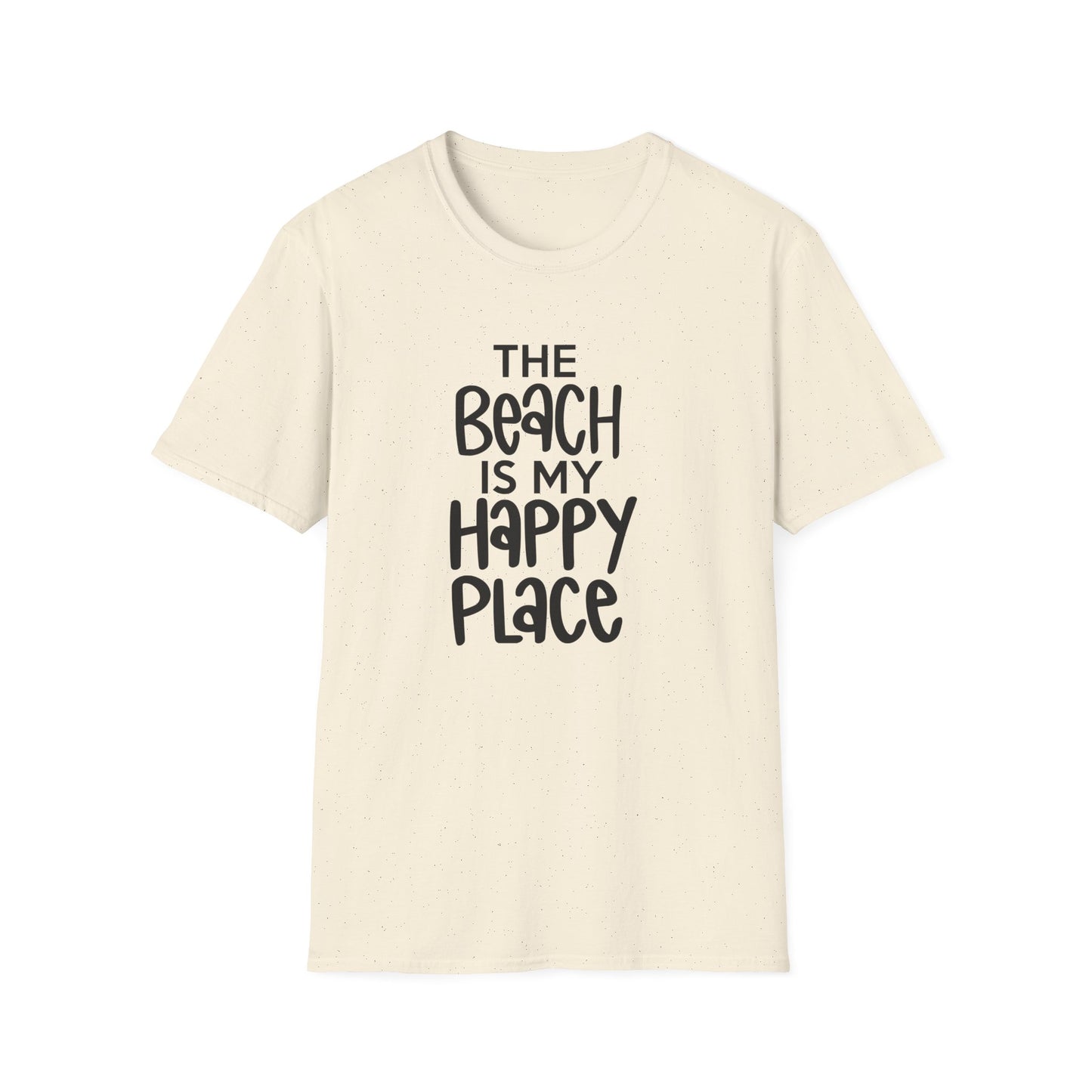 Unisex Softstyle T-Shirt - The Beach is my Happy Place