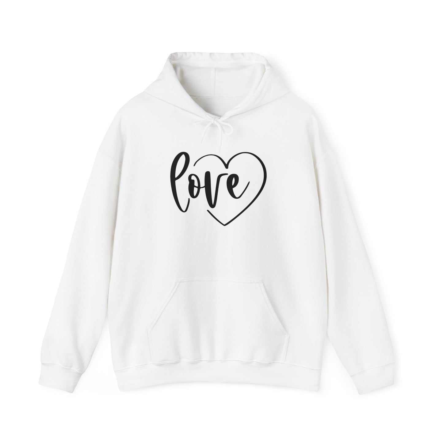Unisex Heavy Blend Hooded Sweatshirt - Love Heart