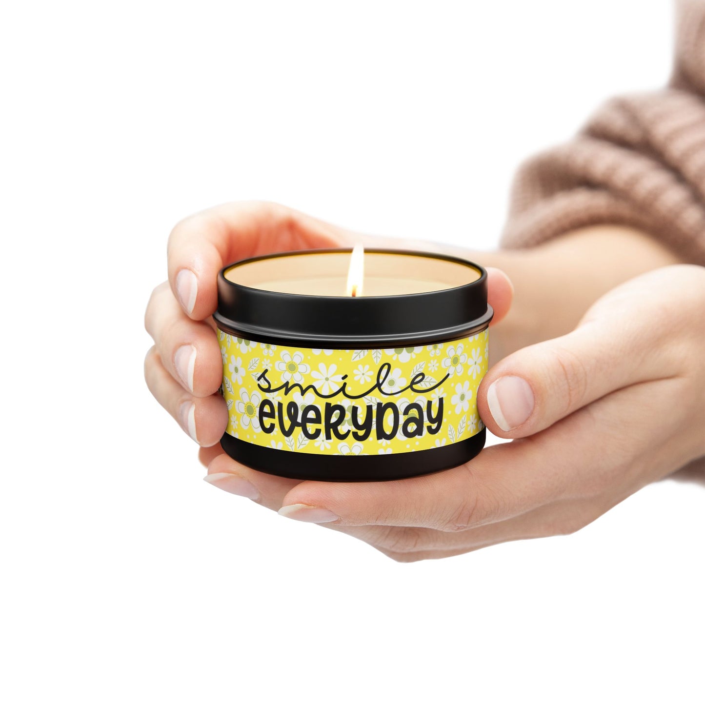 Smile Everyday - Inspirational - Mindfulness & Self-Care - Scented Tin Candle