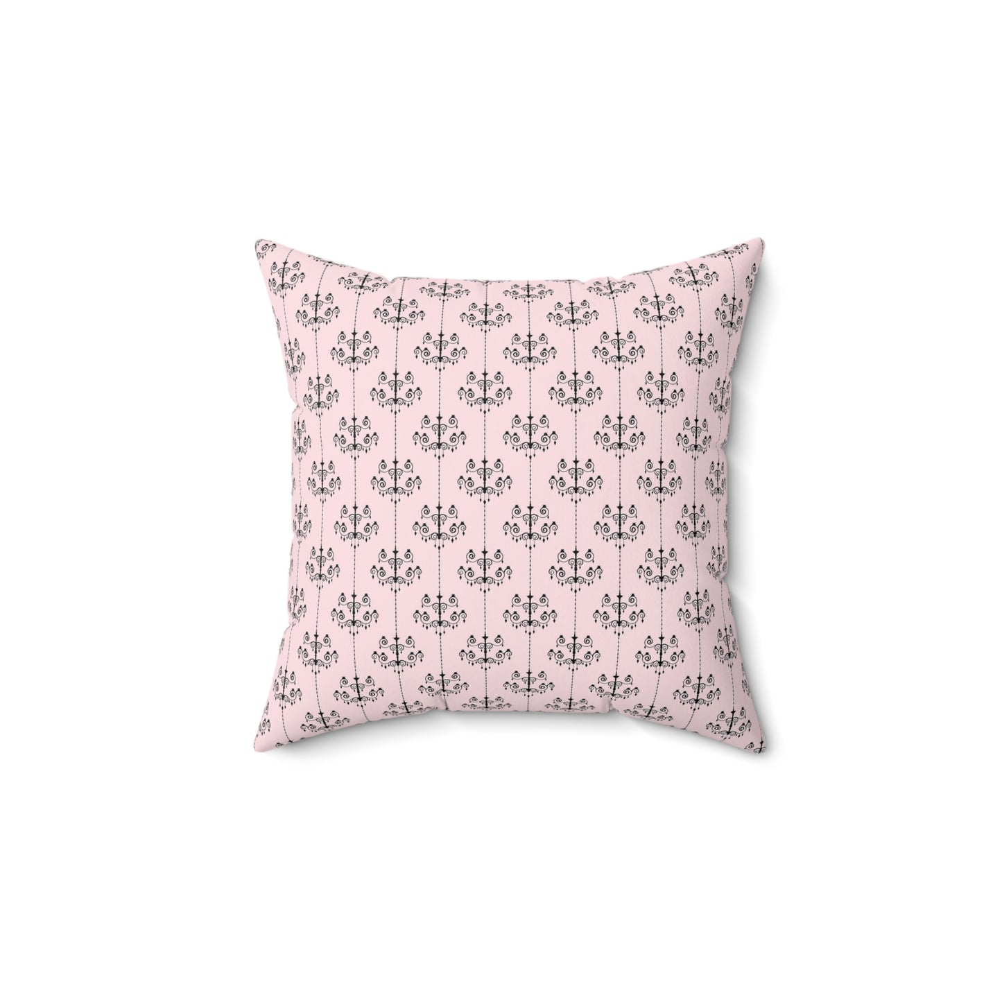 Pink Paris Pattern 11 - Faux Suede Square Pillow