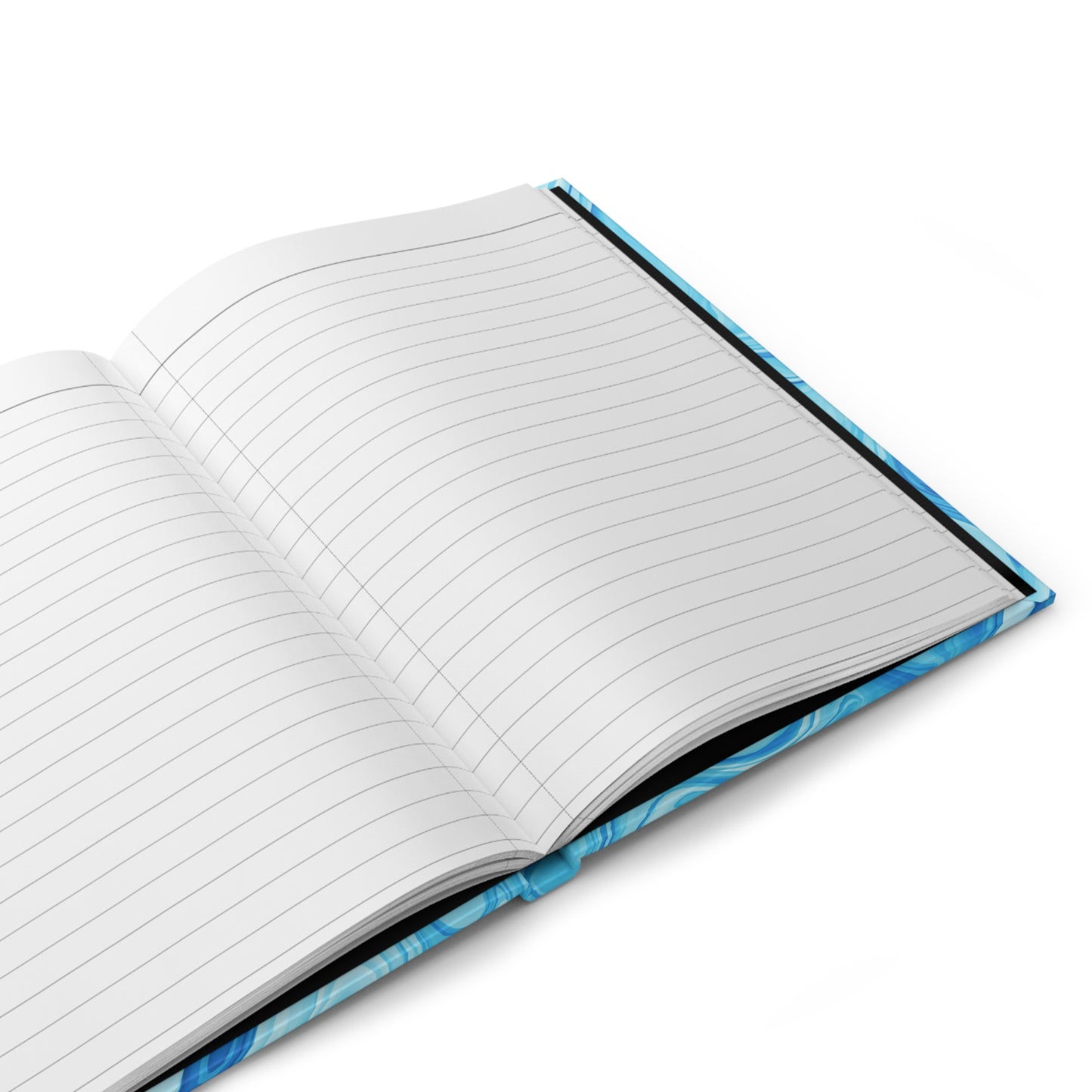 Bright Blue Marble - Hardcover Lined Journal Matte