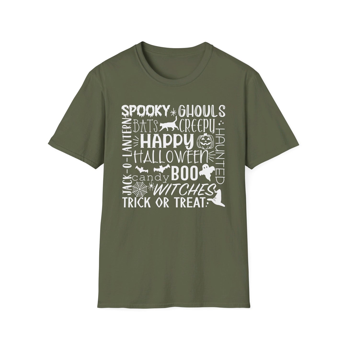 Halloween - Trick or Treat - Boo - Ghost - Pumpkin - Candy - Unisex Softstyle T-Shirt