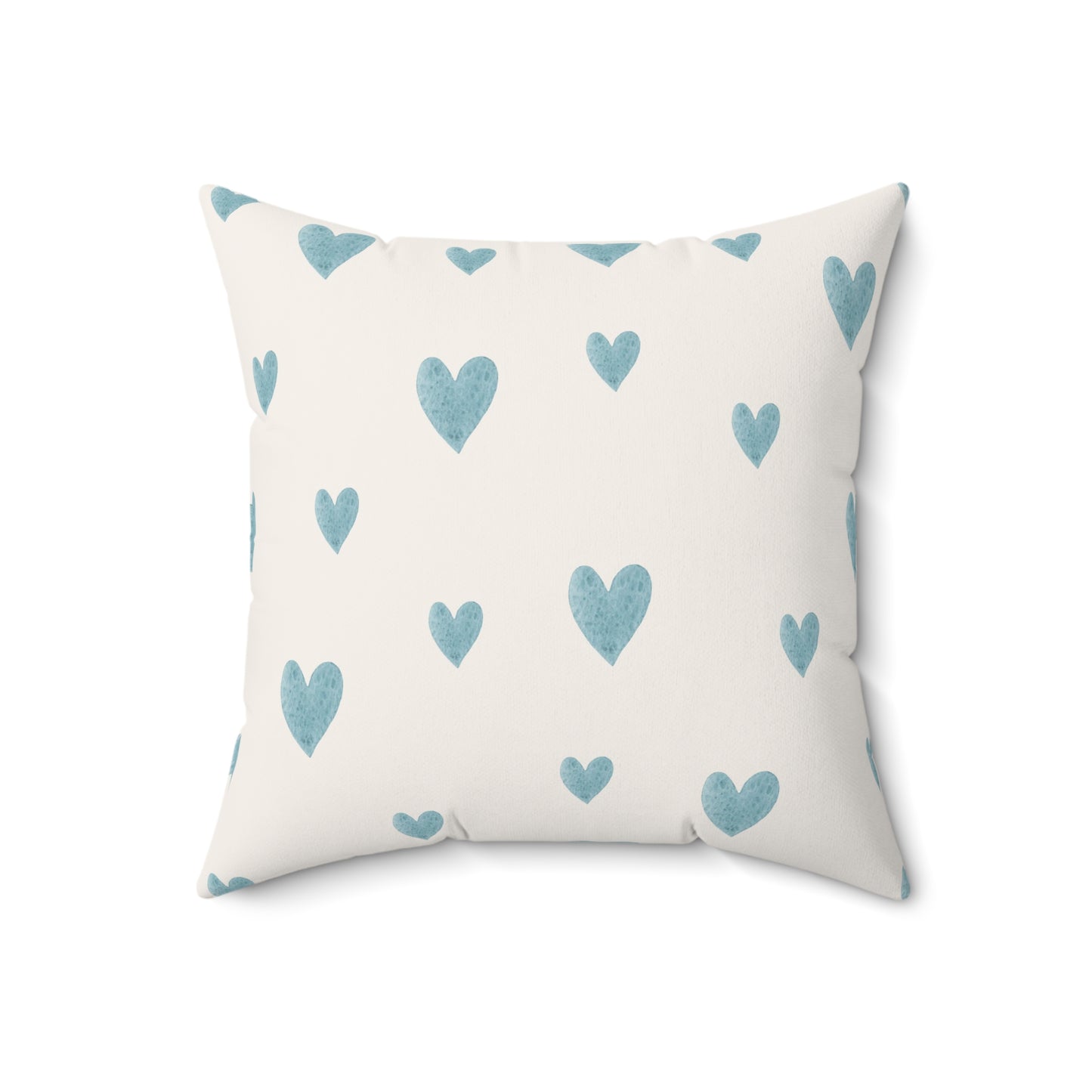 Blue Boho Rainbow Pattern 6 - Faux Suede Square Pillow