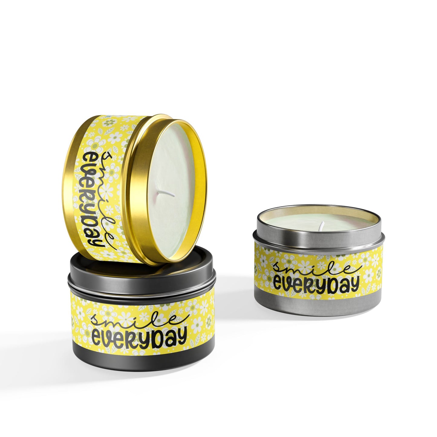 Smile Everyday - Inspirational - Mindfulness & Self-Care - Scented Tin Candle
