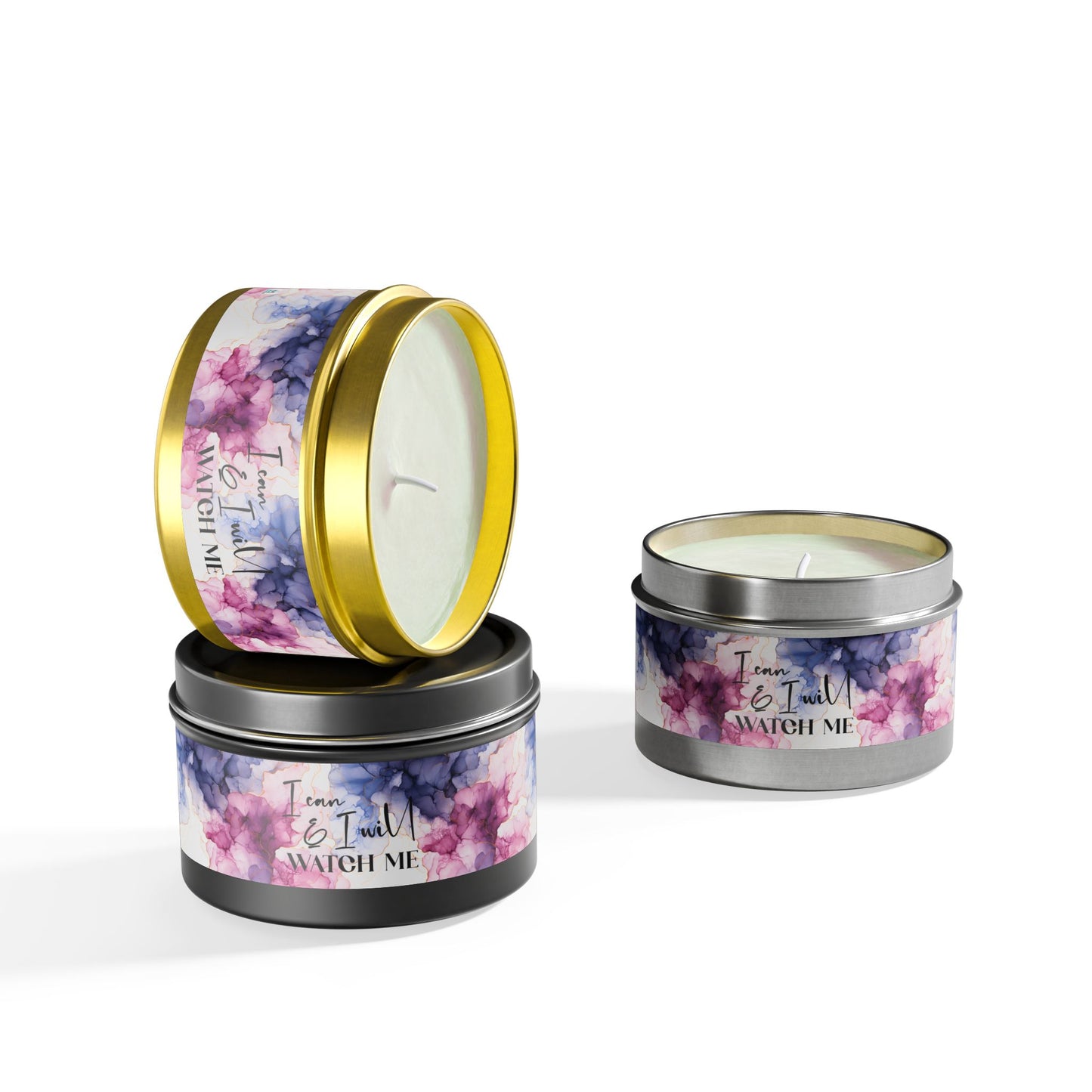 I Can and I Will, Watch Me - Inspirational - Mindfulness & Self-Care - Scented Tin Candle