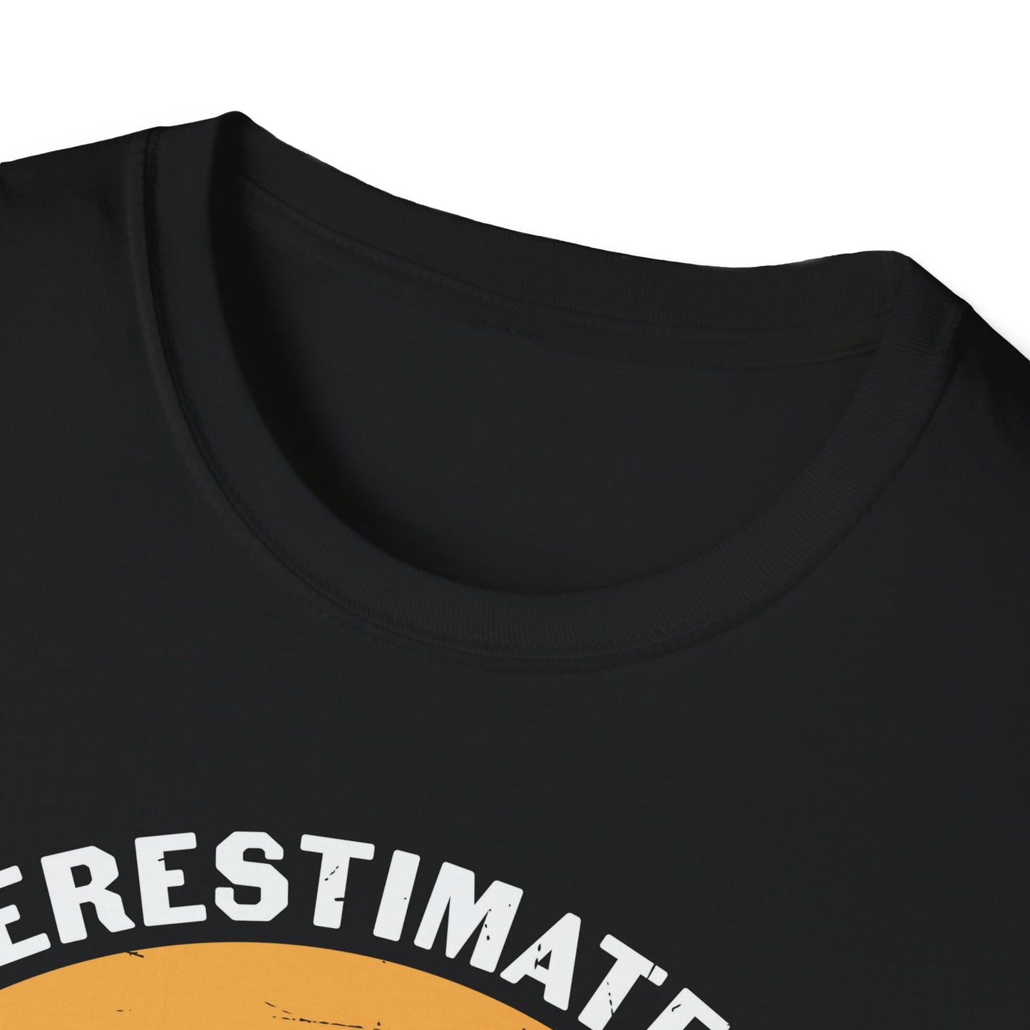 Never Underestimate an Old Man with a Guitar - Unisex Softstyle T-Shirt
