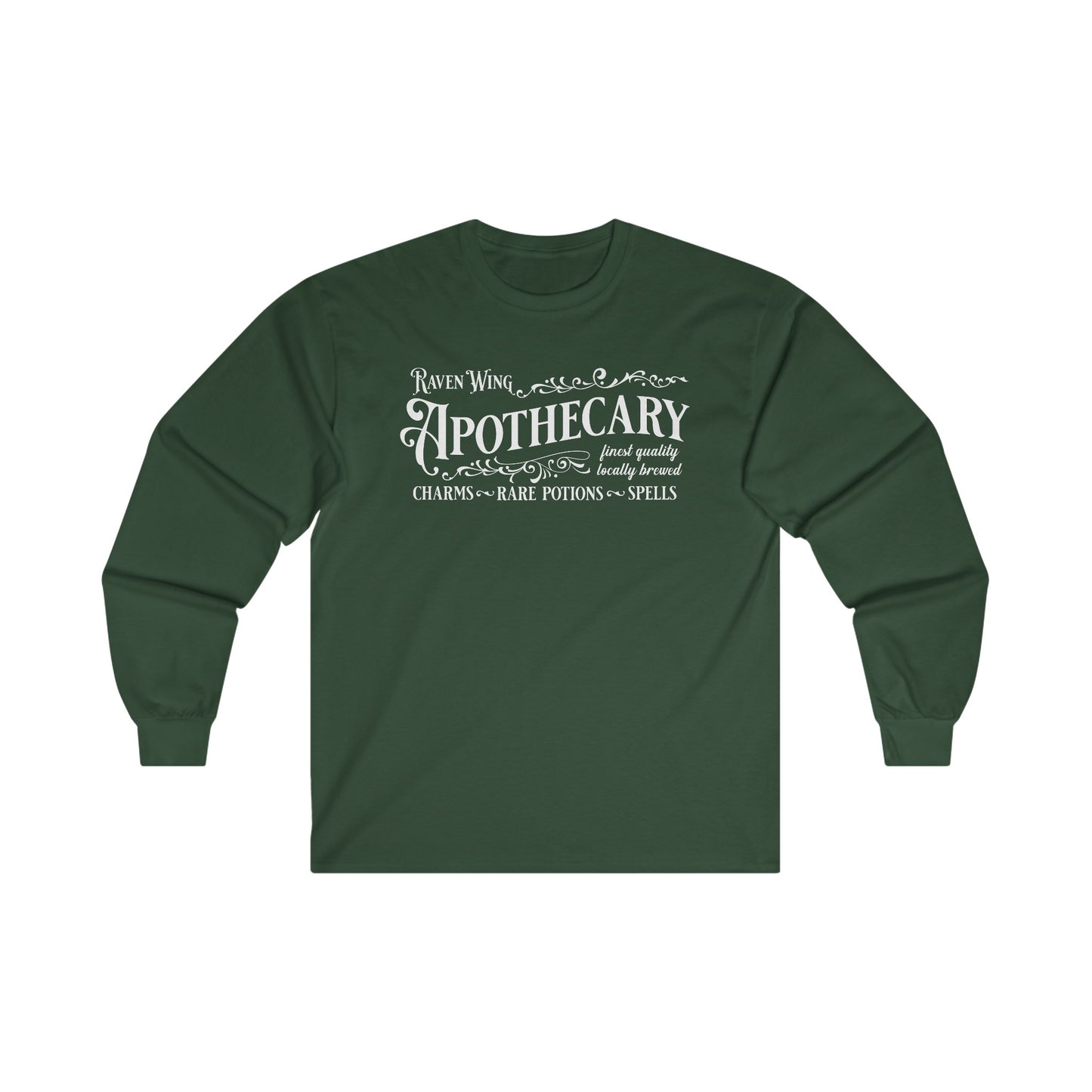 Halloween - Raven Wing - Apothecary - Potions - Spells - Charms - Ultra Cotton Long Sleeve Tee