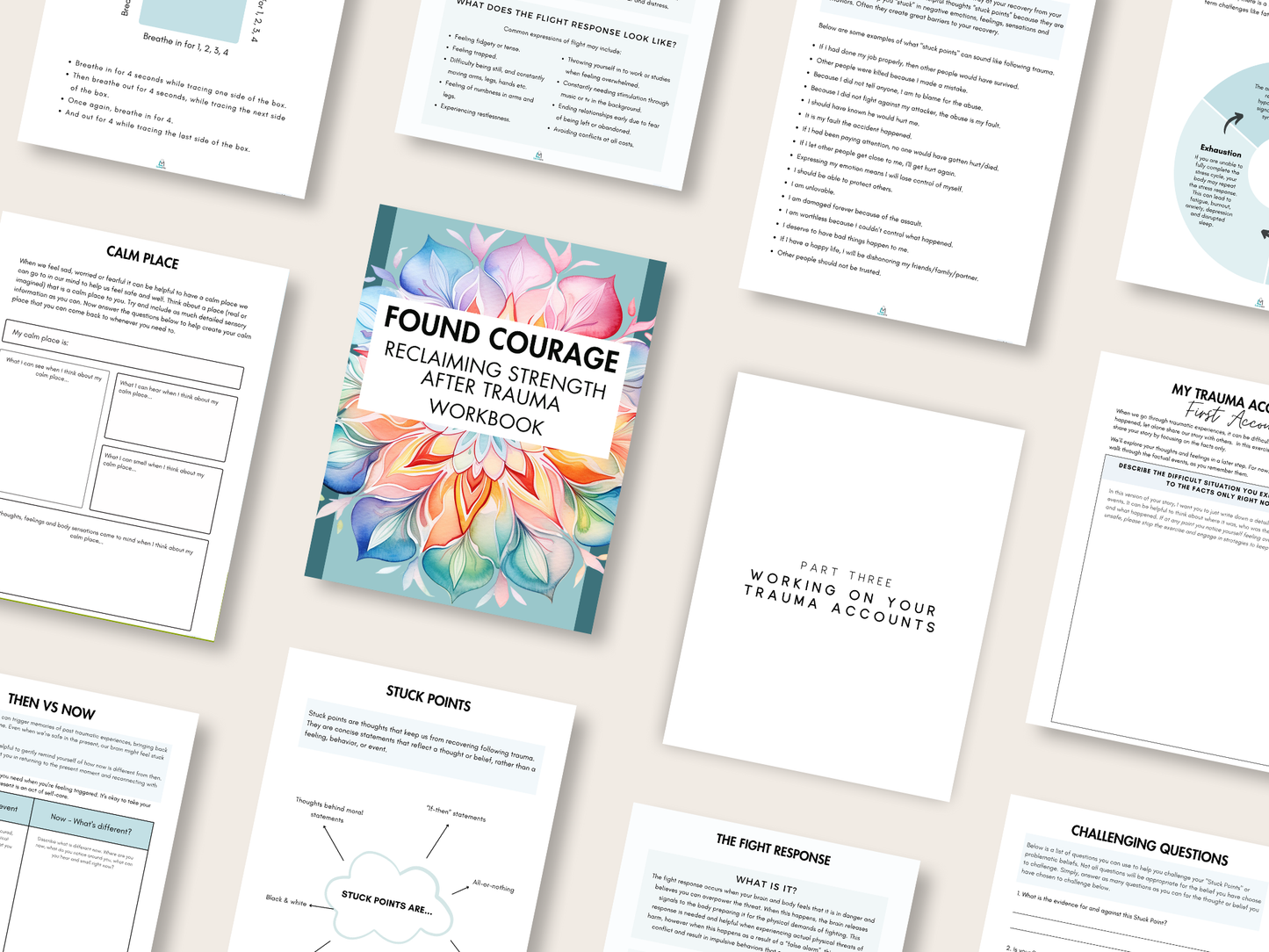 Healing & Growth Workbook Series - Super Bundle - Complete Paperback Set - 12 Journals + 12 Digital Downloads