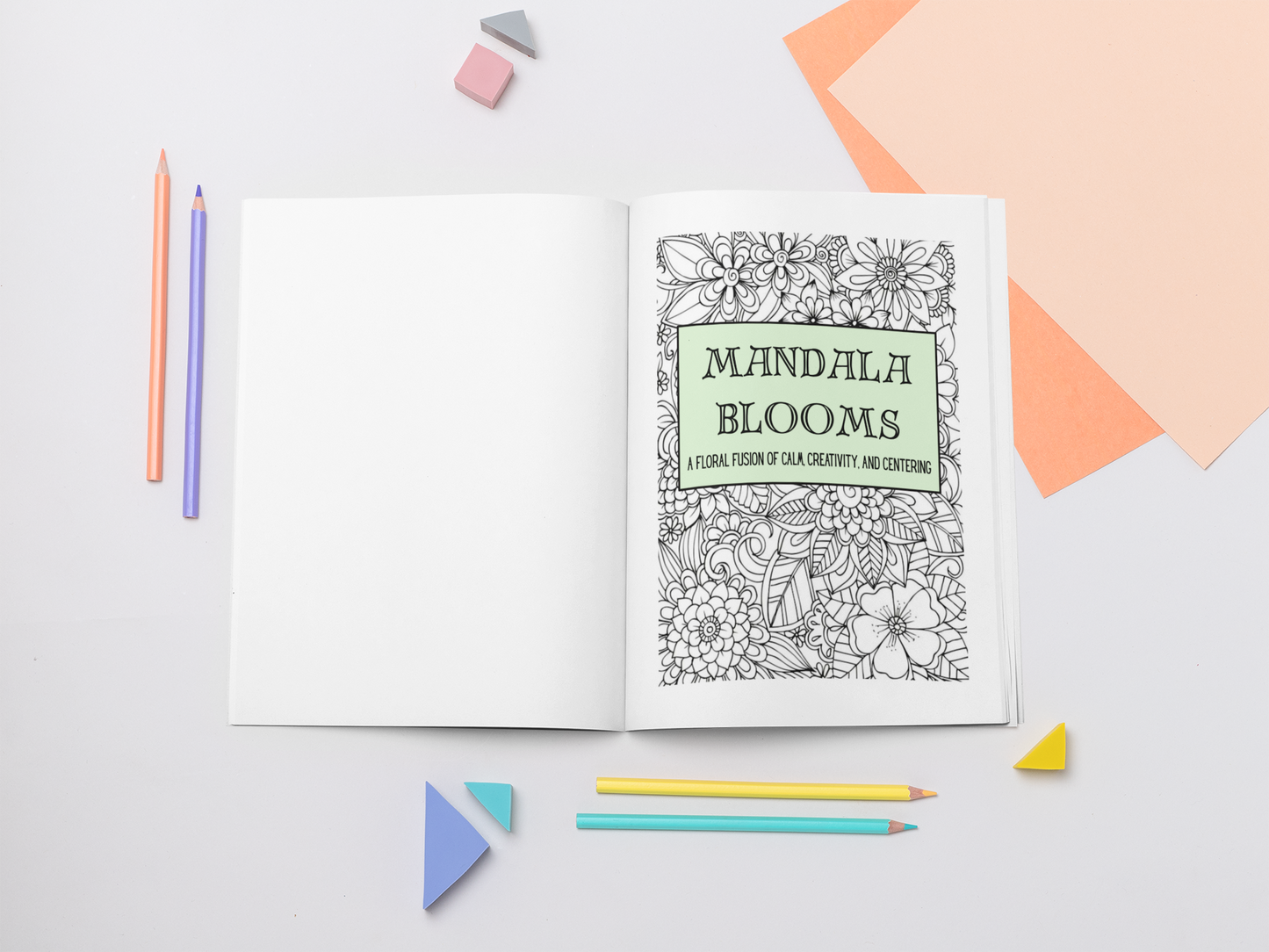 Mandala Blooms - A Floral Fusion of Calm, Creativity, and Centering - Paperback