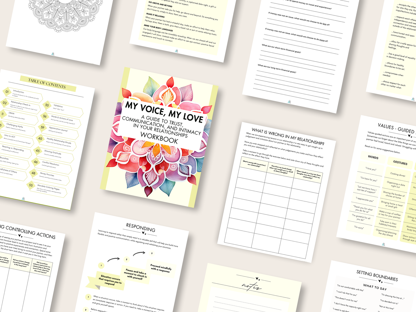 Healing & Growth Workbook Series - Super Bundle - Complete Paperback Set - 12 Journals + 12 Digital Downloads