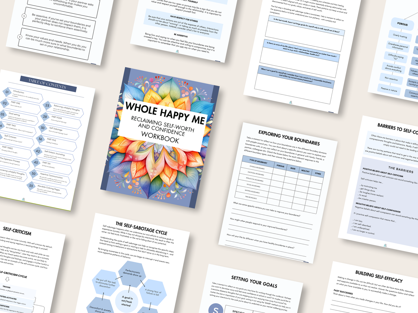 Healing & Growth Workbook Series - Super Bundle - Complete Paperback Set - 12 Journals + 12 Digital Downloads