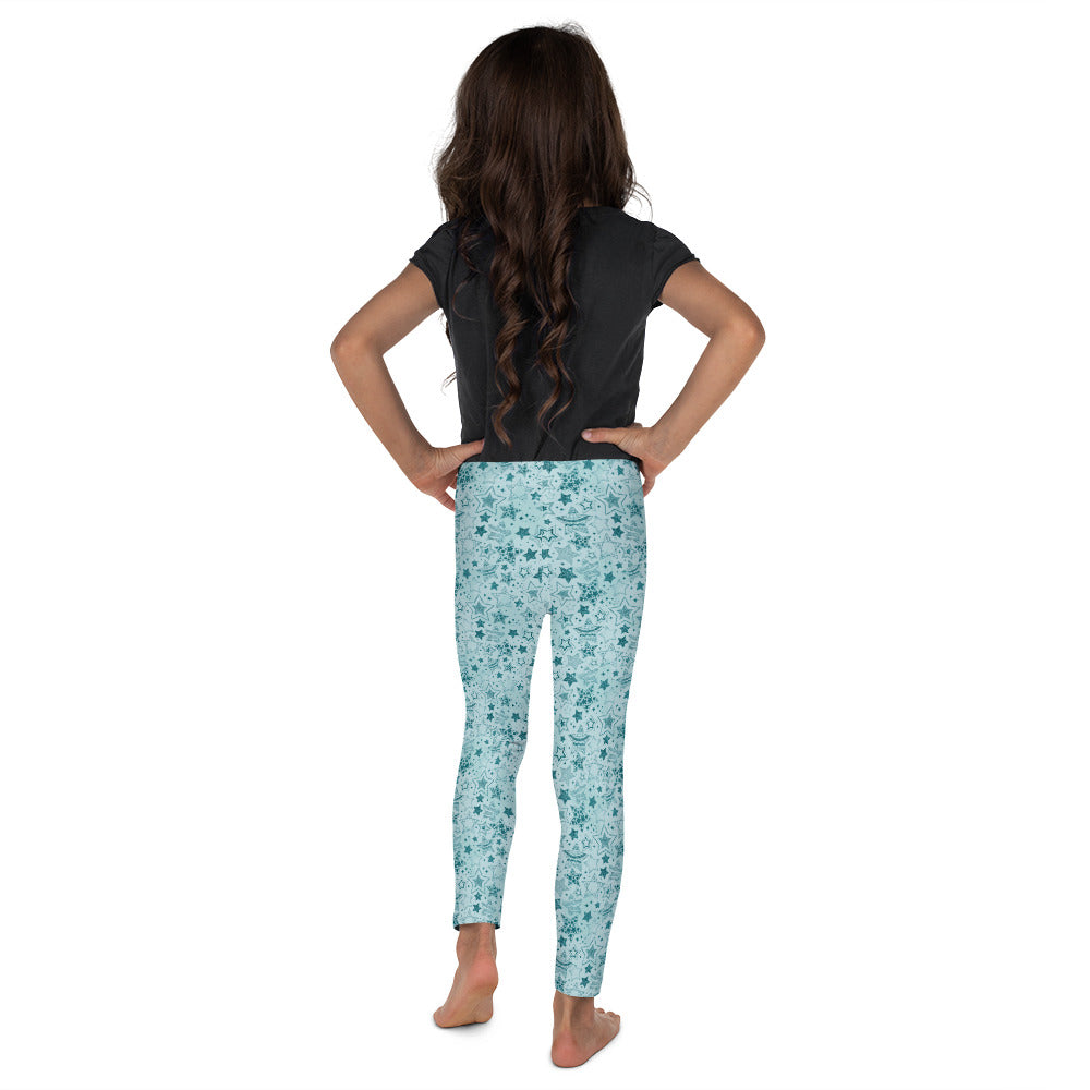 Teal Stars 73 - Kid's Leggings