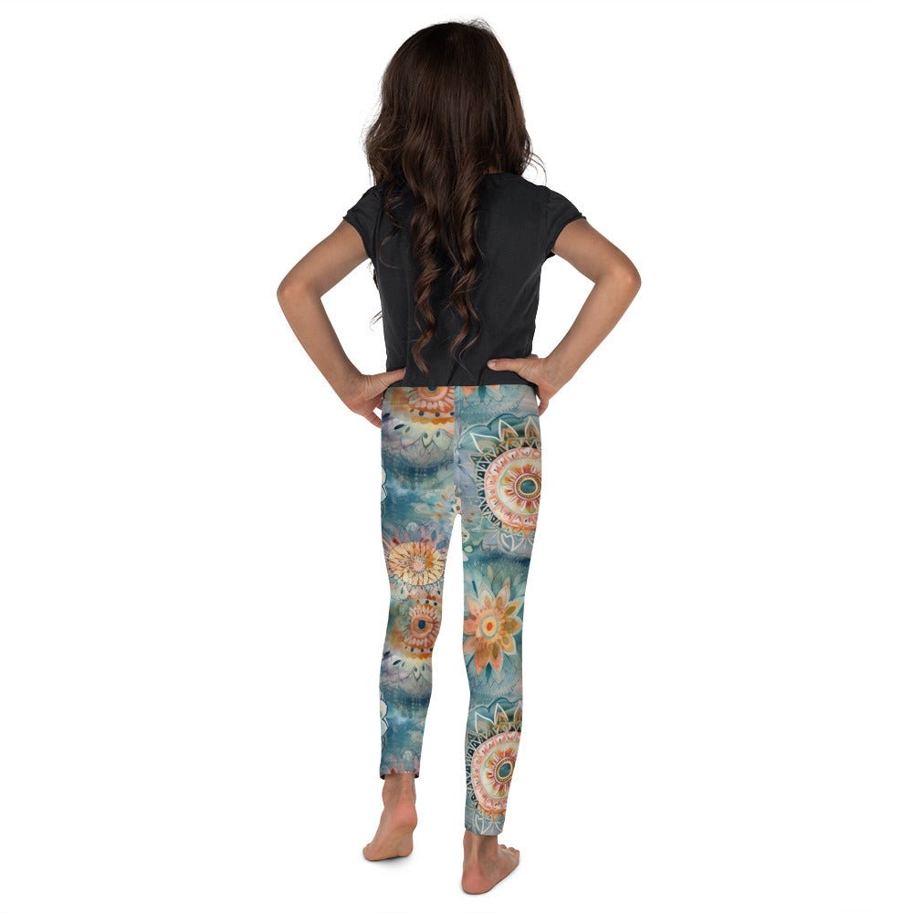 Watercolor Mandala 6 - Kid's Leggings