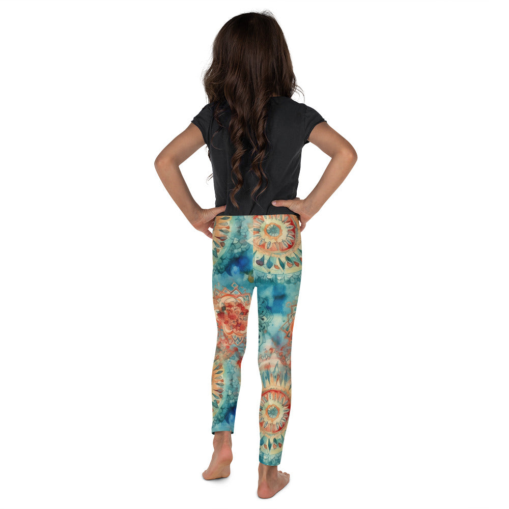 Watercolor Mandala 5 - Kid's Leggings