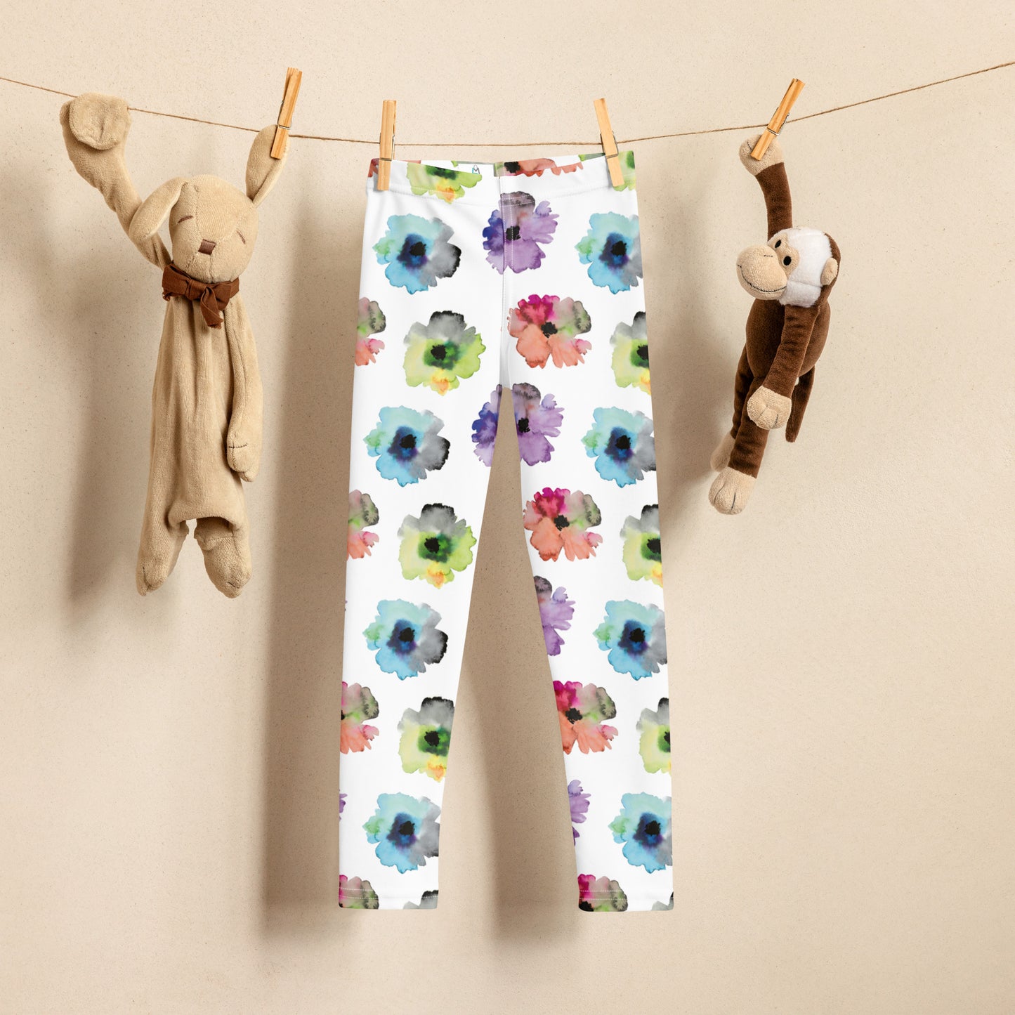 Watercolor Flowers - Kid's Leggings