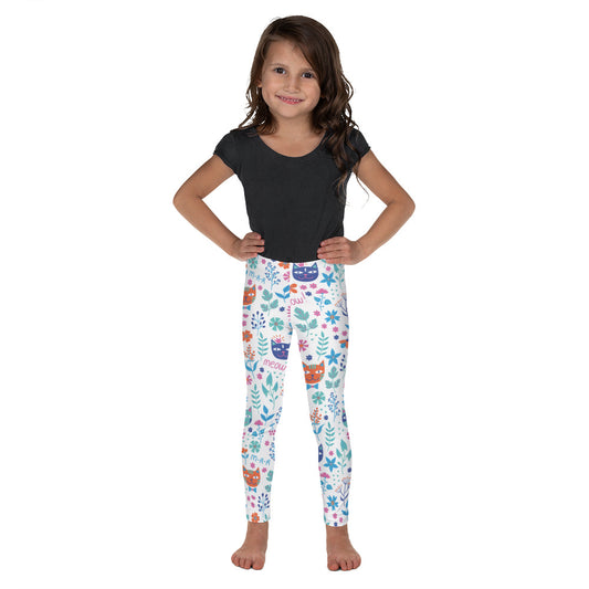 Cats and Flowers - Kid's Leggings